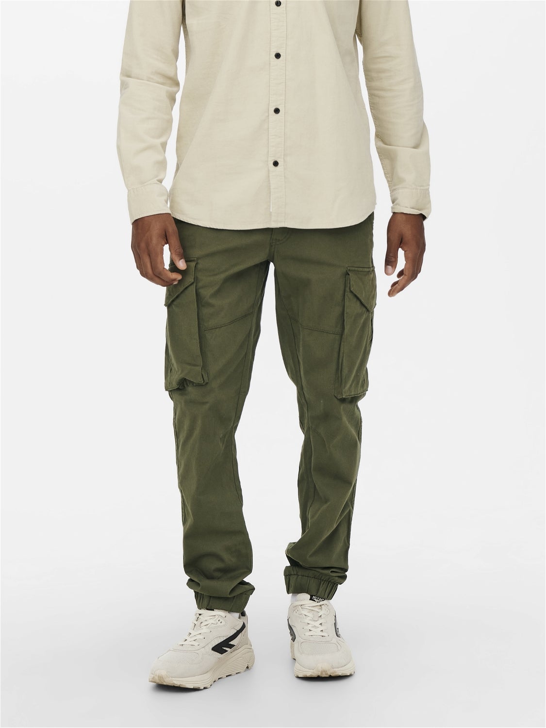 dark olive green cargo pants