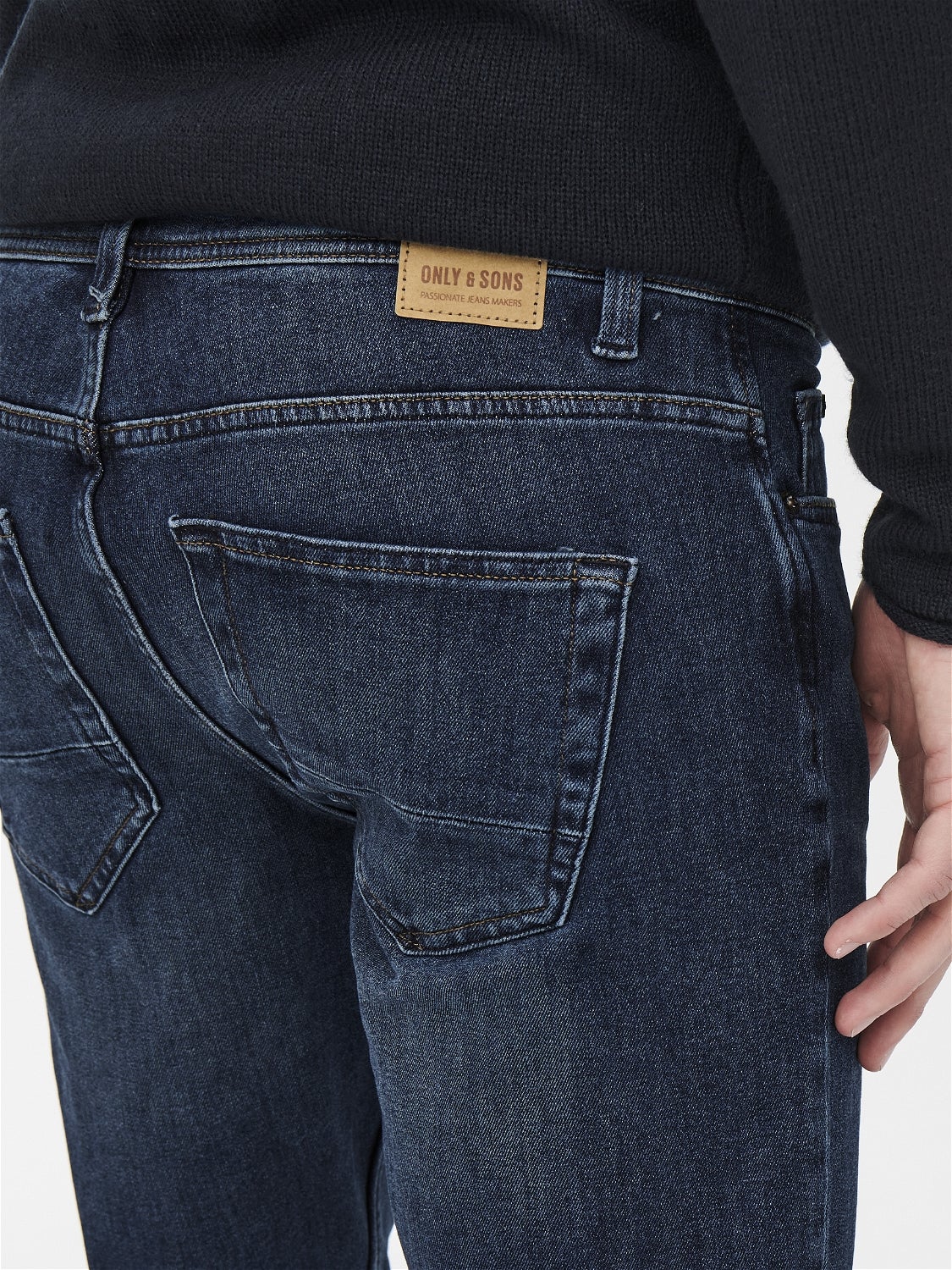 Blu L sconto 51% ONLY & SONS Jeans dritti MODA UOMO Jeans Consumato 