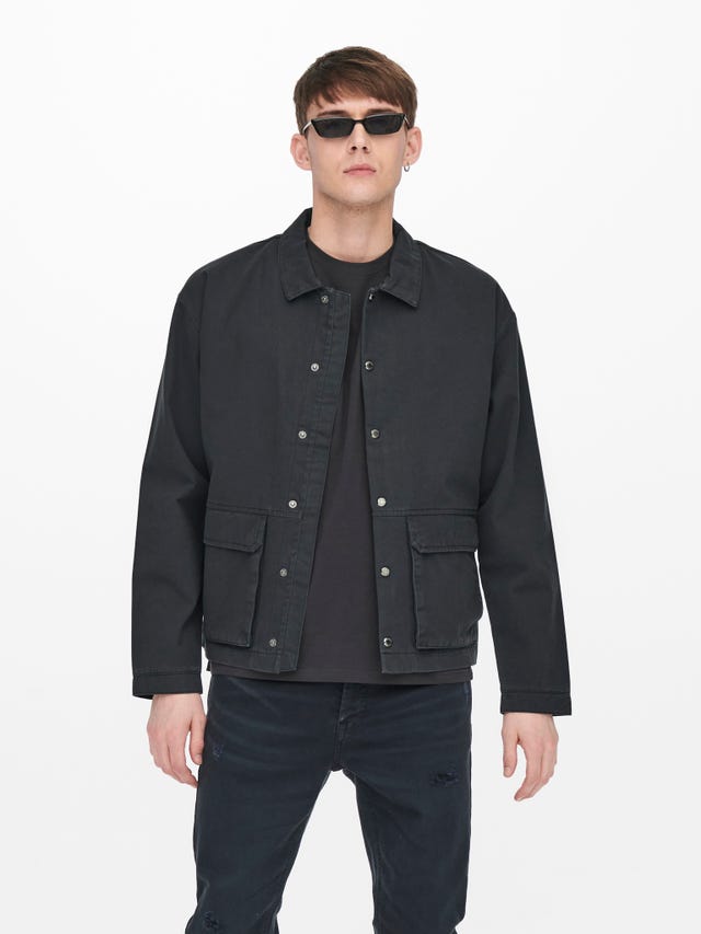 ONLY & SONS Utility Jacket with Pockets - 22020517