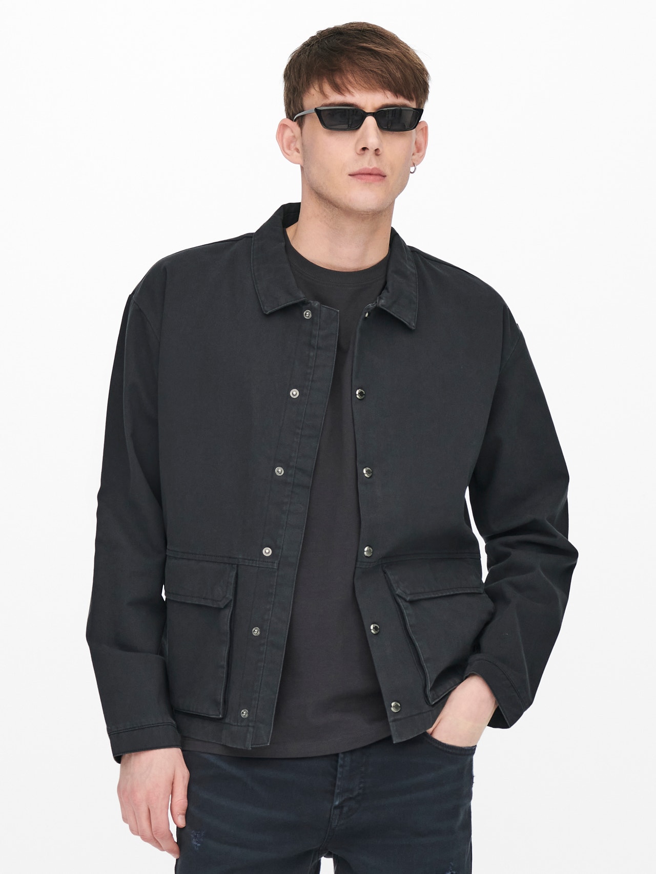 ONLY & SONS Utility Jacket with Pockets -Dark Navy - 22020517