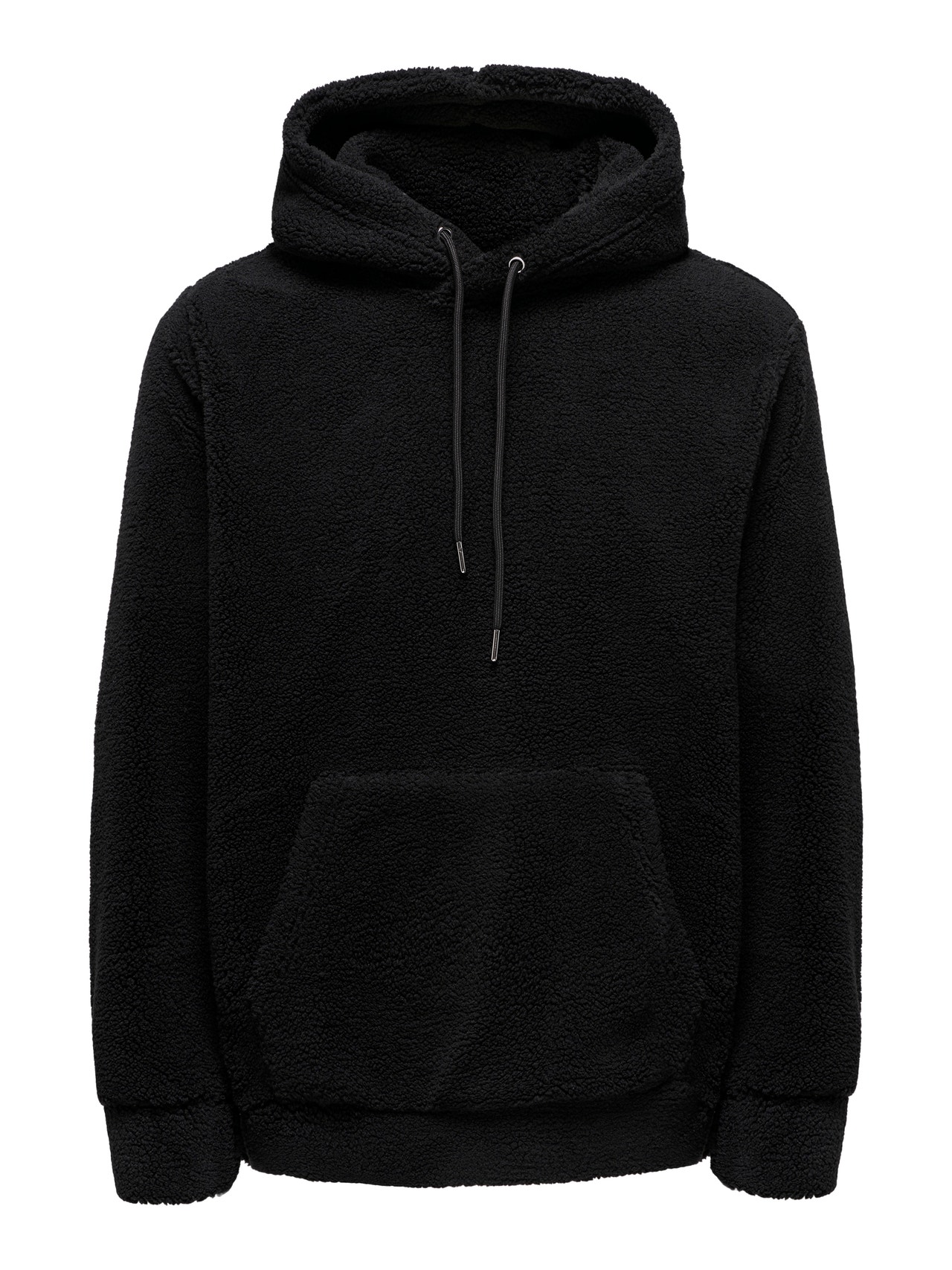 ONLY & SONS Regular Fit Hoodie Sweatshirt -Black - 22020732