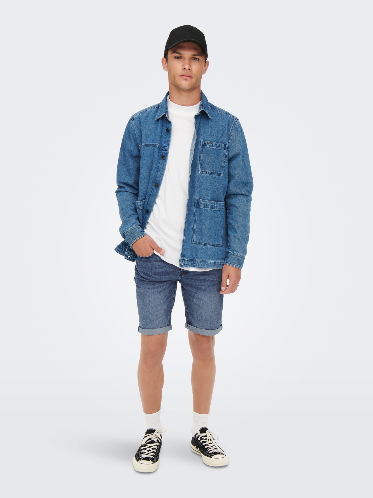 ONLY & SONS ONSPLY SHORTS BLUE PK 0754 -Blue Denim - 22020754