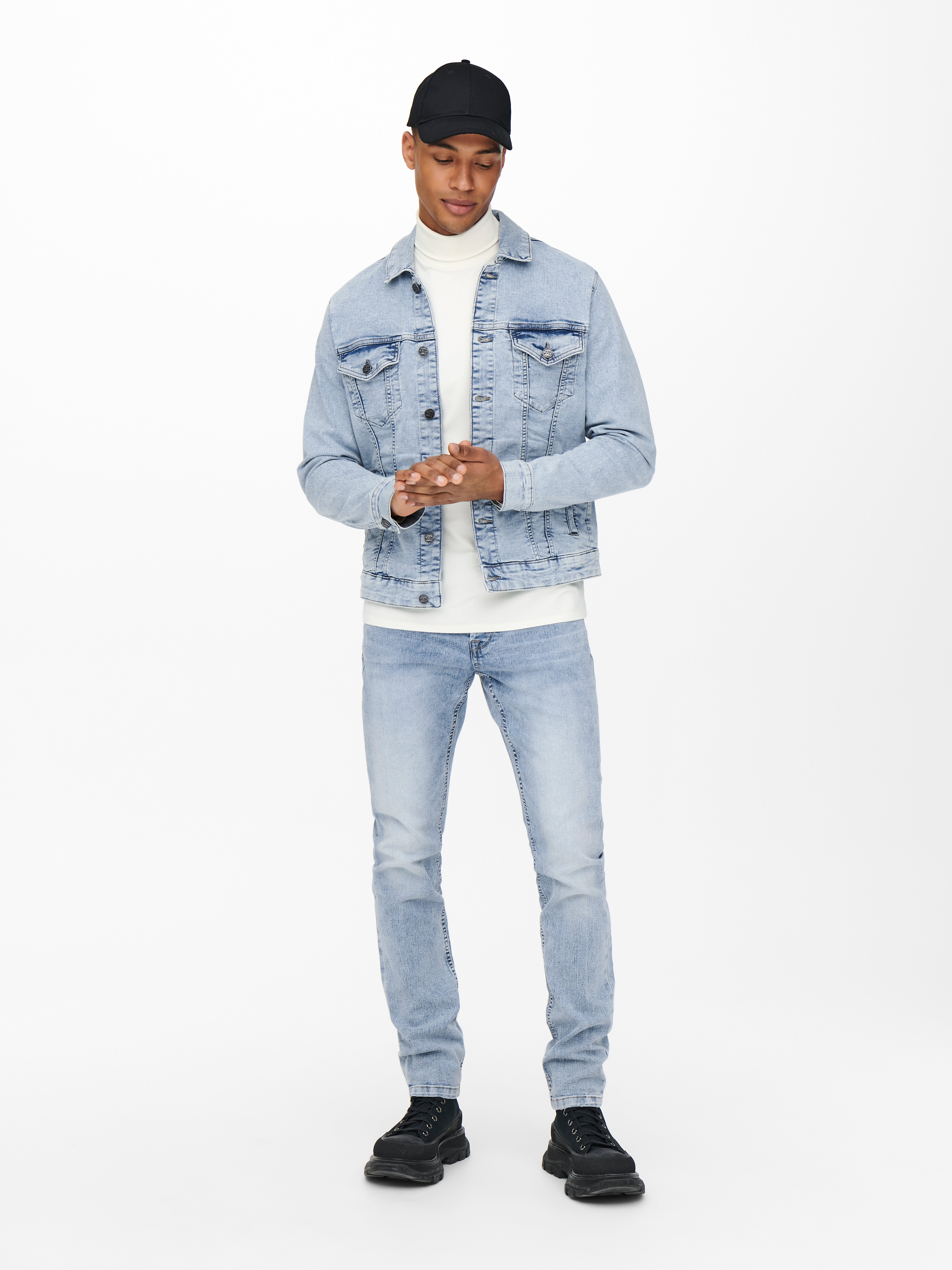 denim cap jacket