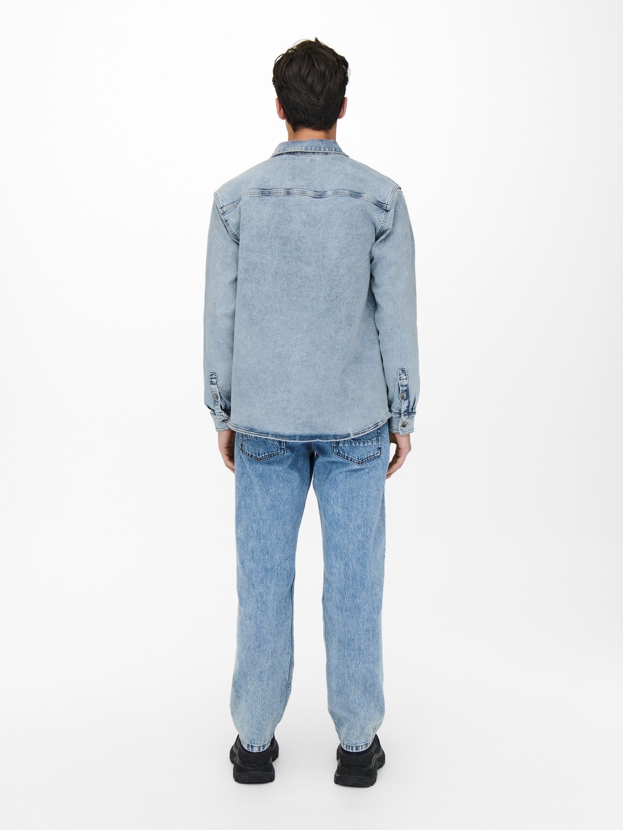 ONLY & SONS Regular Fit Shirt -Blue Denim - 22020758