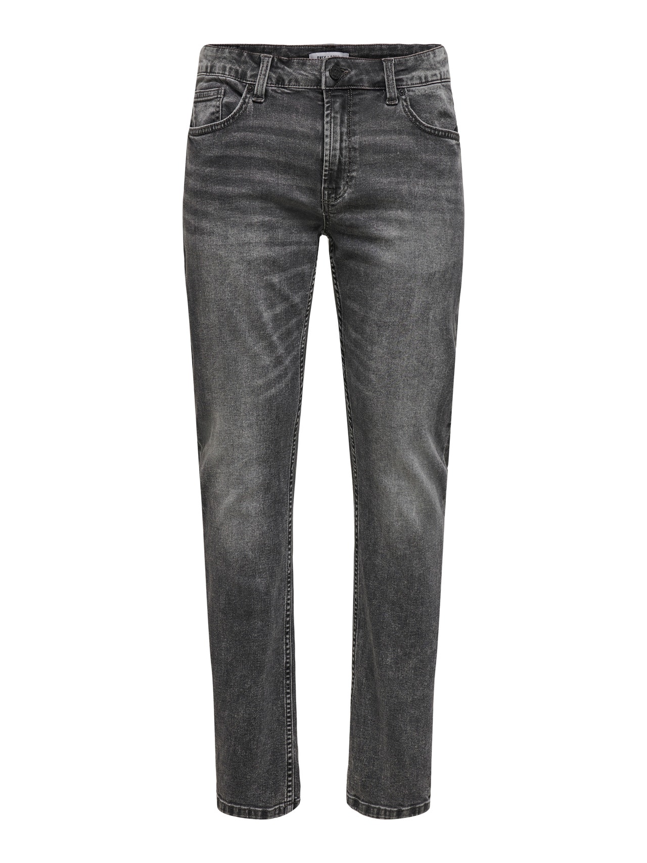 ONLY & SONS Krój regularny Srednia talia Jeans -Grey Denim - 22020766