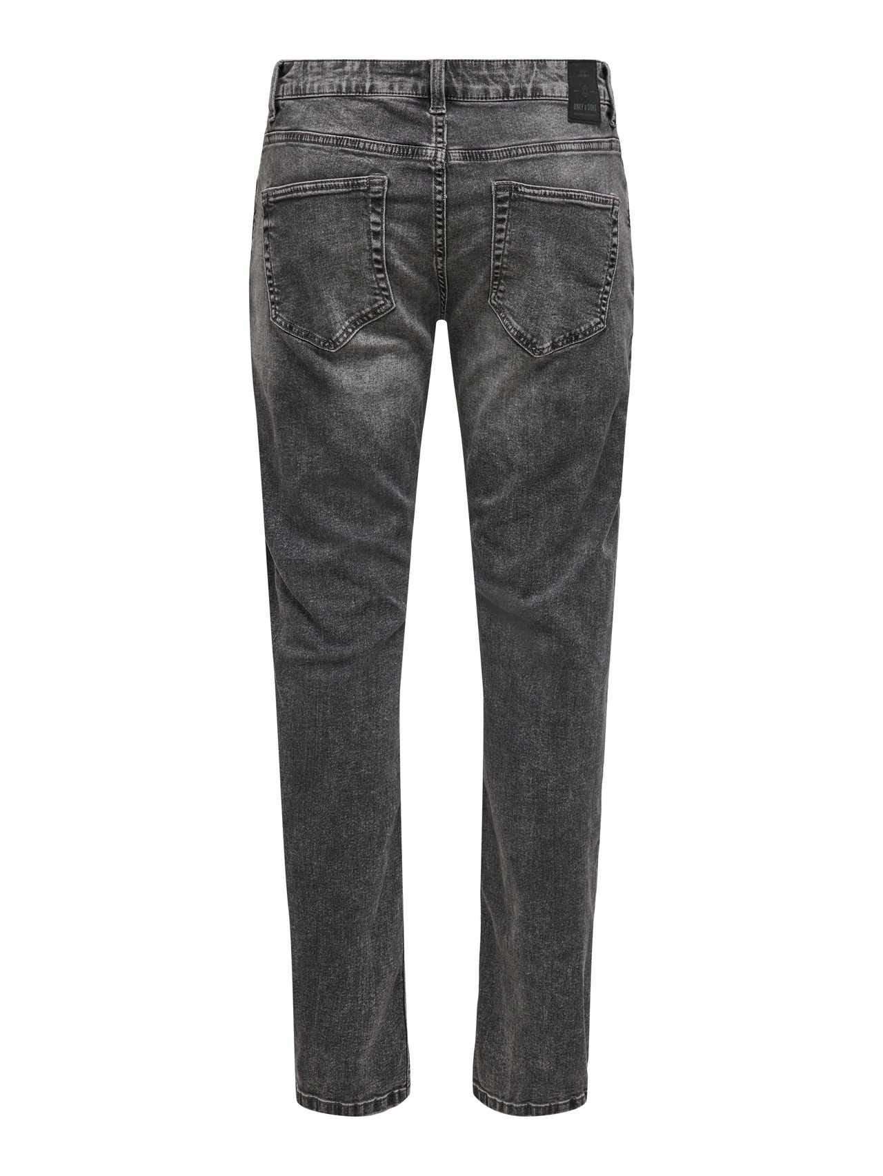 ONLY & SONS Regular Fit Middels høy midje Jeans -Grey Denim - 22020766
