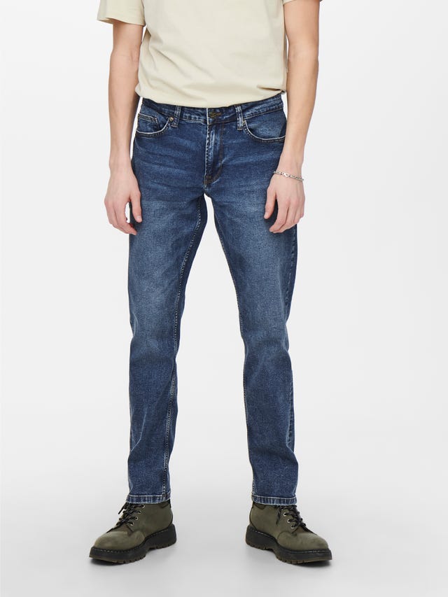 ONLY & SONS Normal geschnitten Mittlere Taille Jeans - 22020769