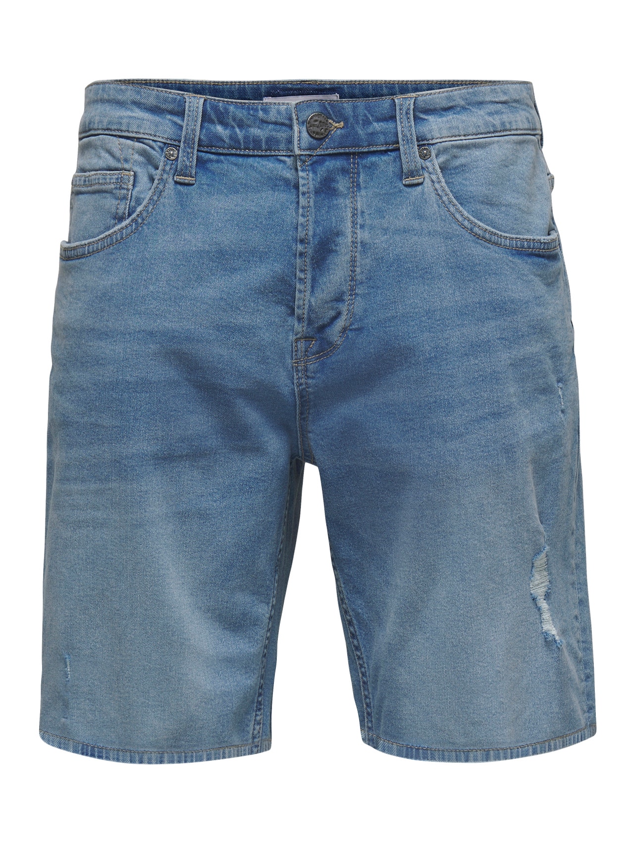 ONLY & SONS Shorts Cintura media -Blue Denim - 22020785