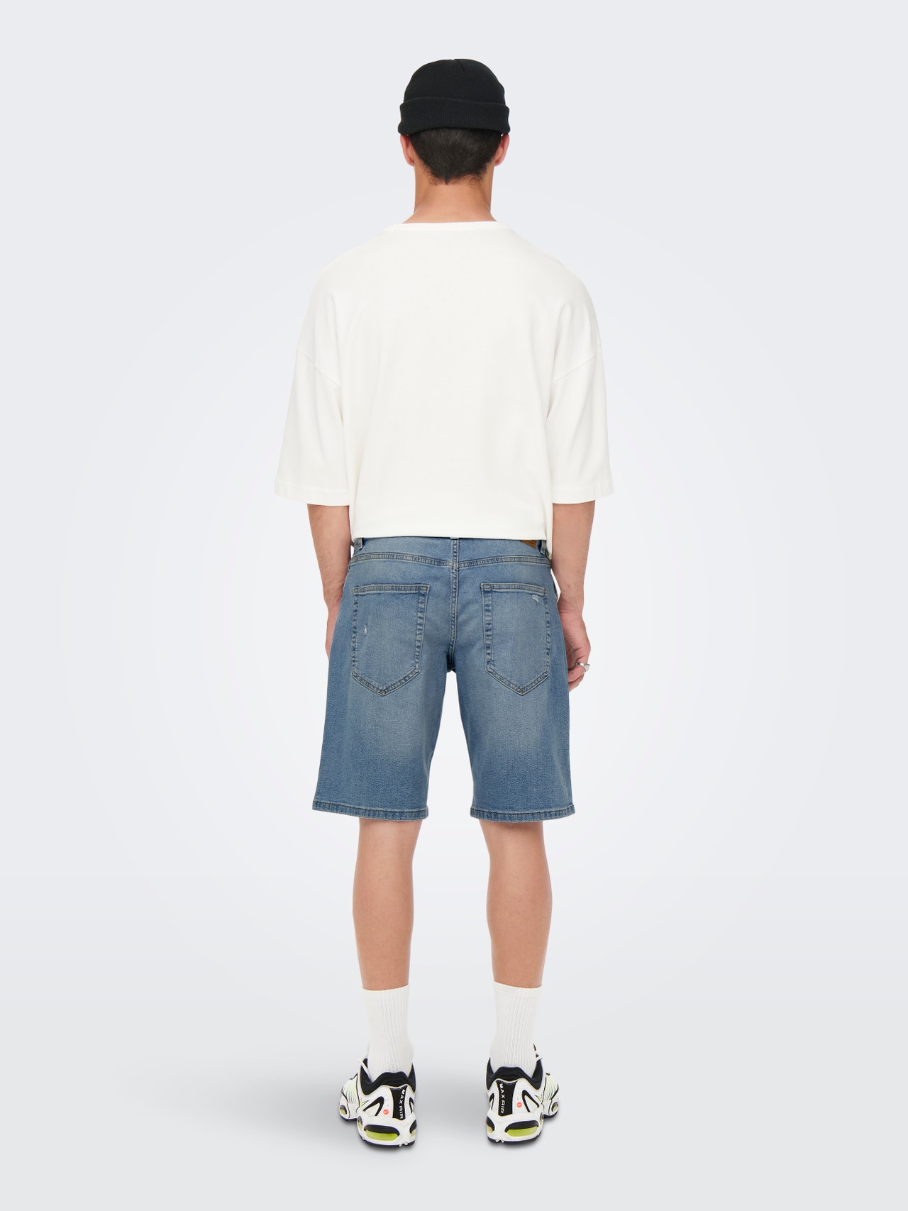ONLY & SONS Mid waist Shorts -Blue Denim - 22020785
