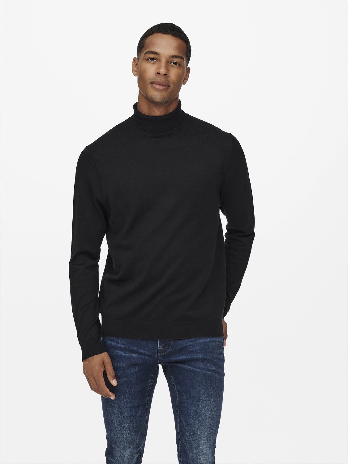ONLY & SONS Polokrage Pullover -Black - 22020879
