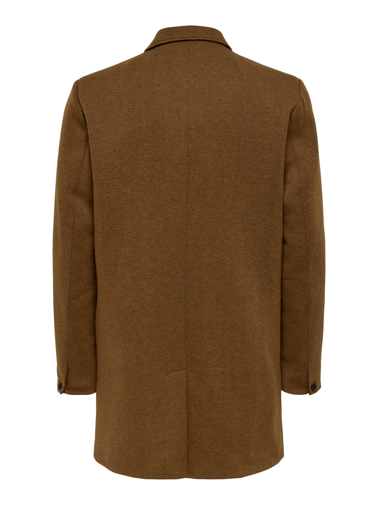 Solid color coat | Dark Brown | ONLY & SONS®