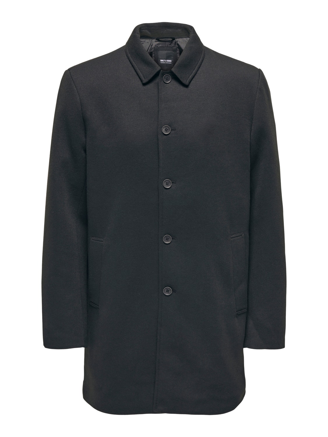 ONLY & SONS Solid color coat -Black - 22020970