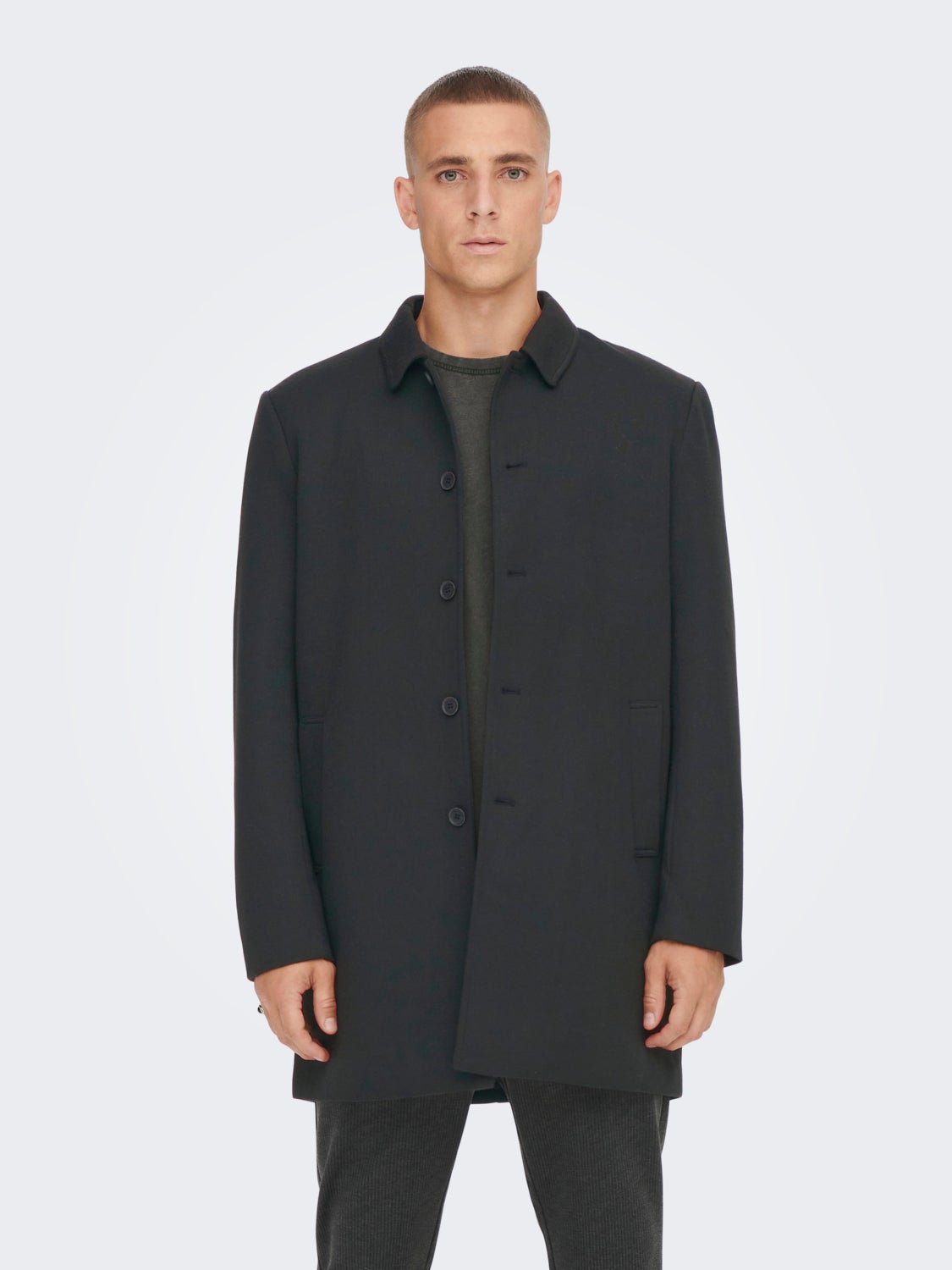 Only & SonsOnly & Sons Onsoscar Wool Coat OTW Manteau Homme Marque  