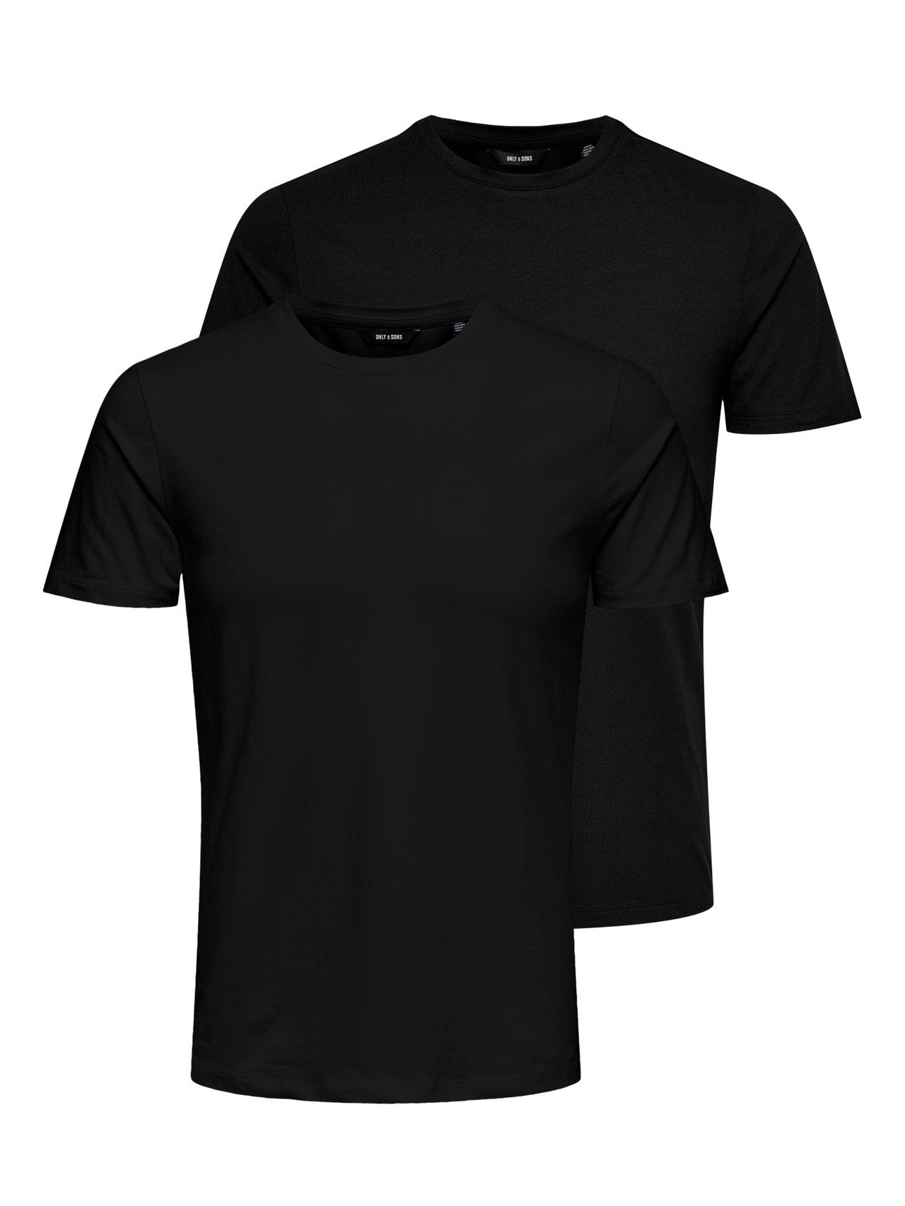 ONLY & SONS Camisetas Corte slim Cuello redondo -Black - 22021181