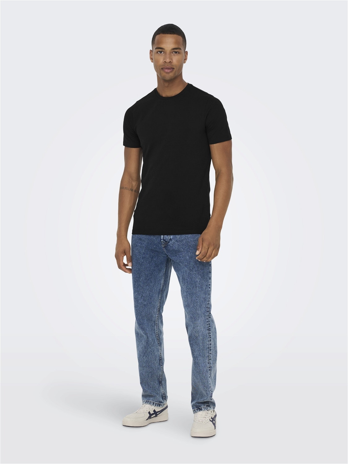 ONLY & SONS T-shirt Slim Fit Paricollo -Black - 22021181