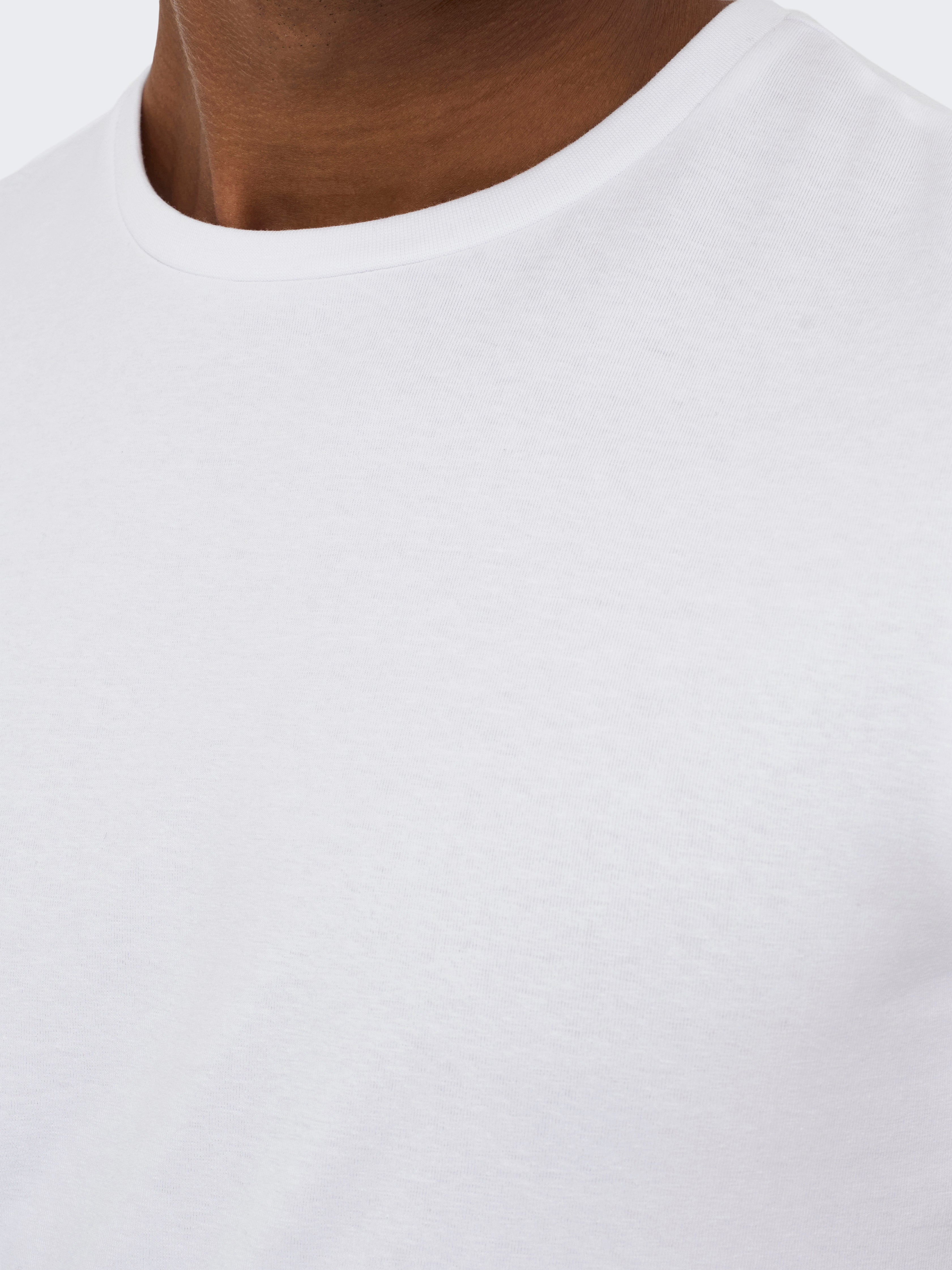 ONSBASIC 2-pack T-shirt | White | ONLY & SONS®