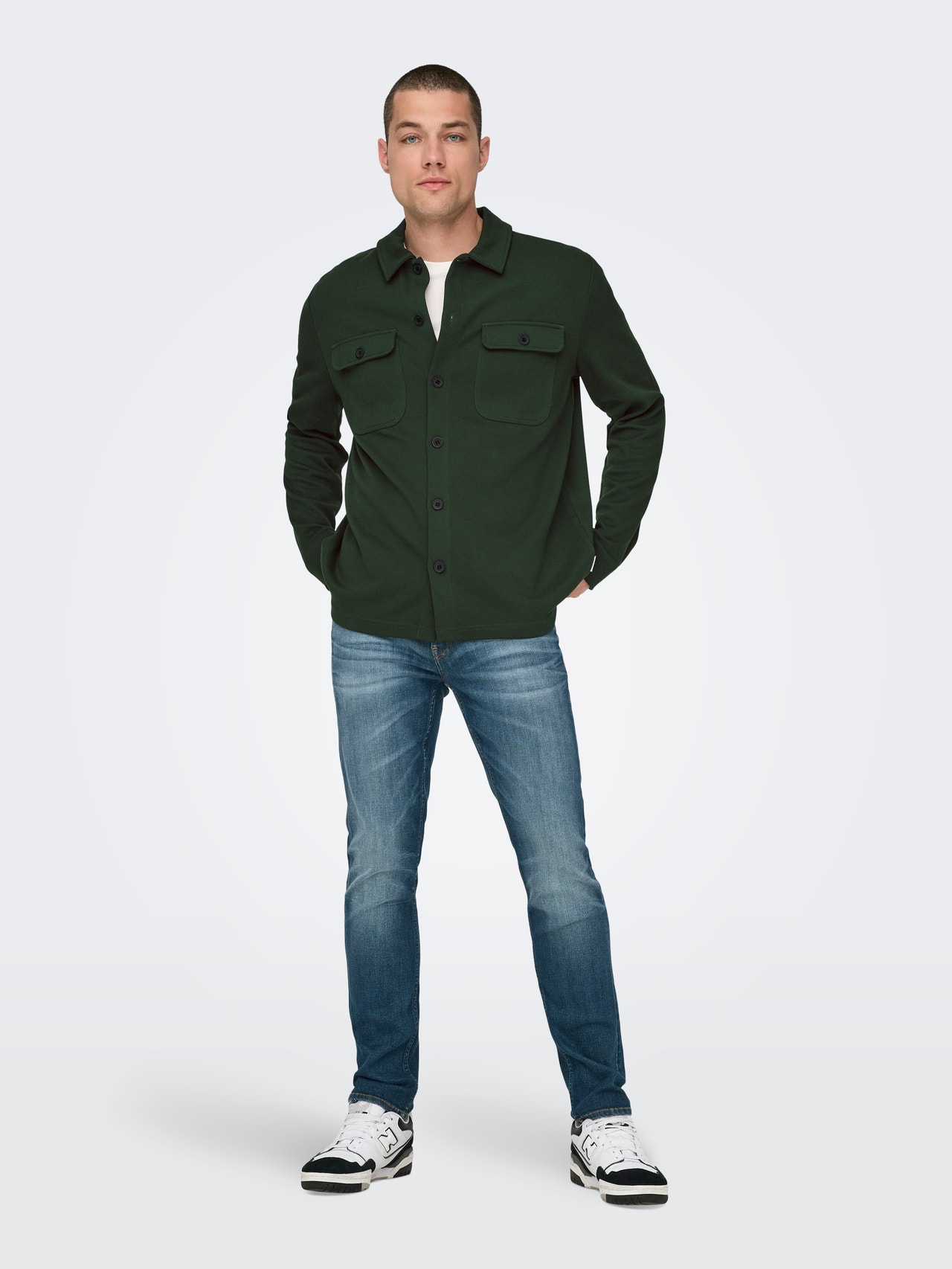 ONLY & SONS Regular Fit Shirt collar Shirt -Rosin - 22021279