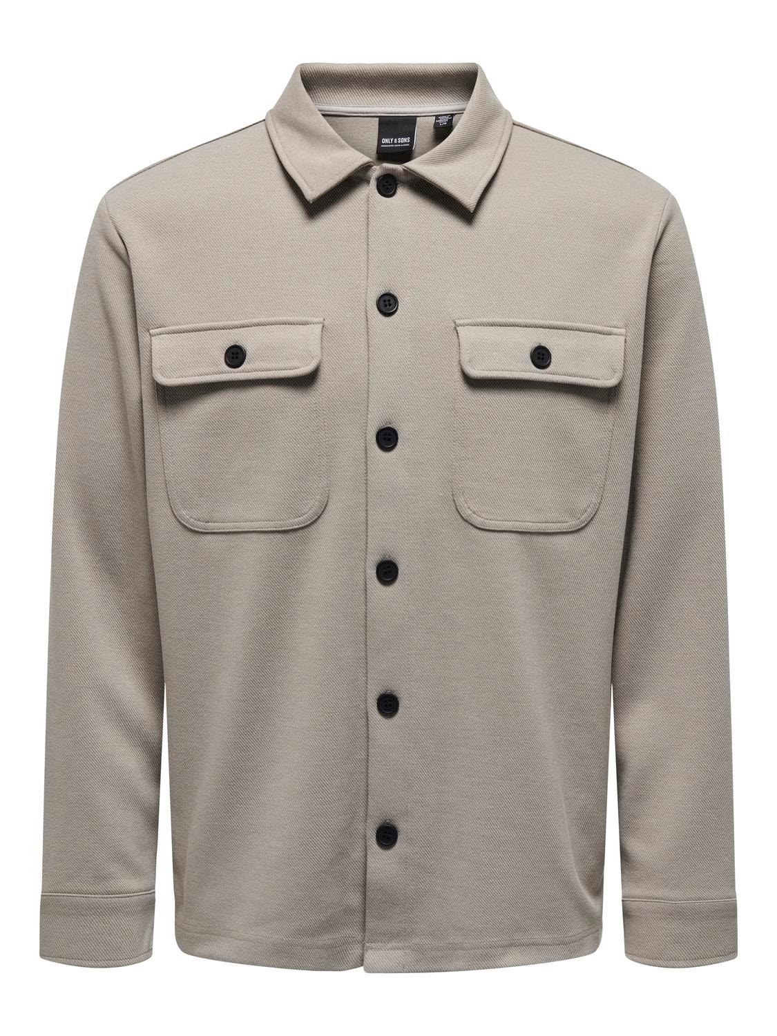 ONLY & SONS Regular Fit Skjortekrage Skjorte -Vintage Khaki - 22021279