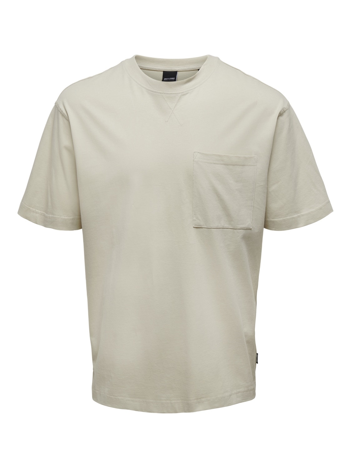 ONLY & SONS Camisetas Corte relaxed Cuello redondo -Pelican - 22021324
