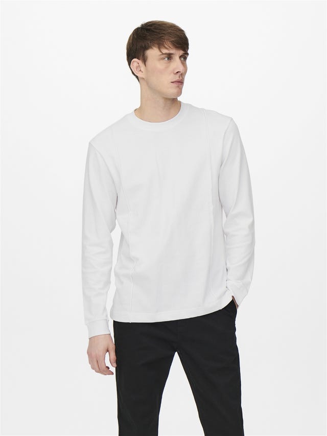 ONLY & SONS Normal passform O-ringning T-shirt - 22021335