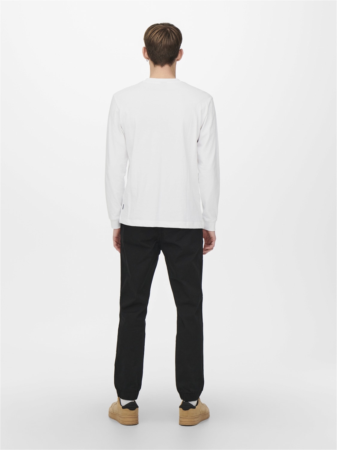 ONLY & SONS Normal geschnitten Rundhals T-Shirt -Bright White - 22021335