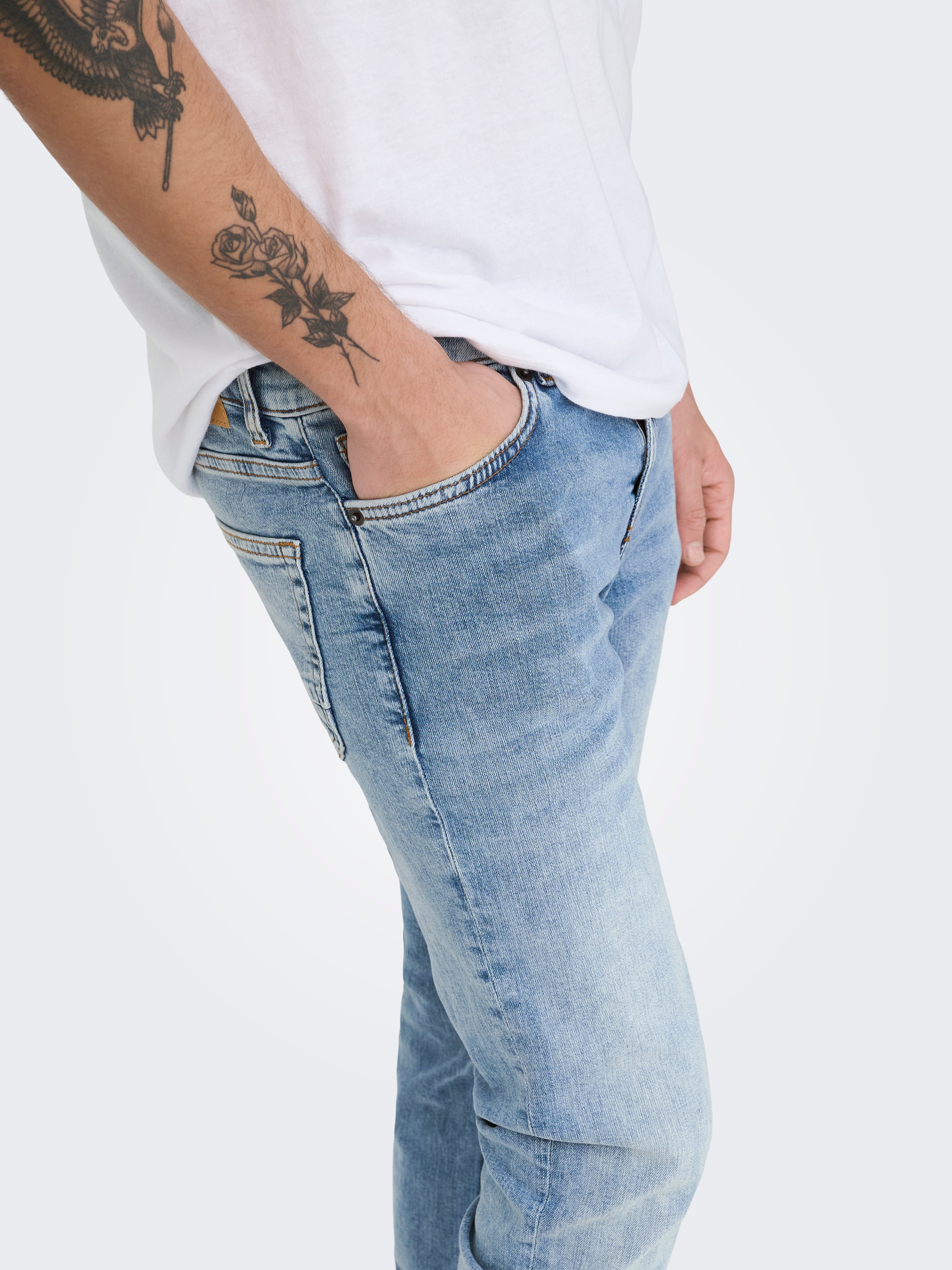 Slim Fit Jeans | Medium Blue | ONLY \u0026 SONS®