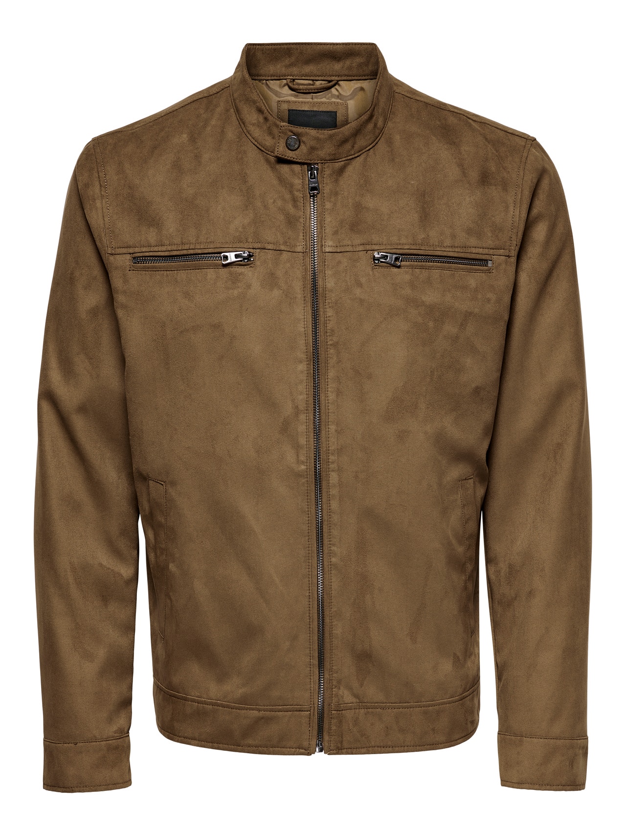ONLY & SONS Faux suede jacket -Cognac - 22021446