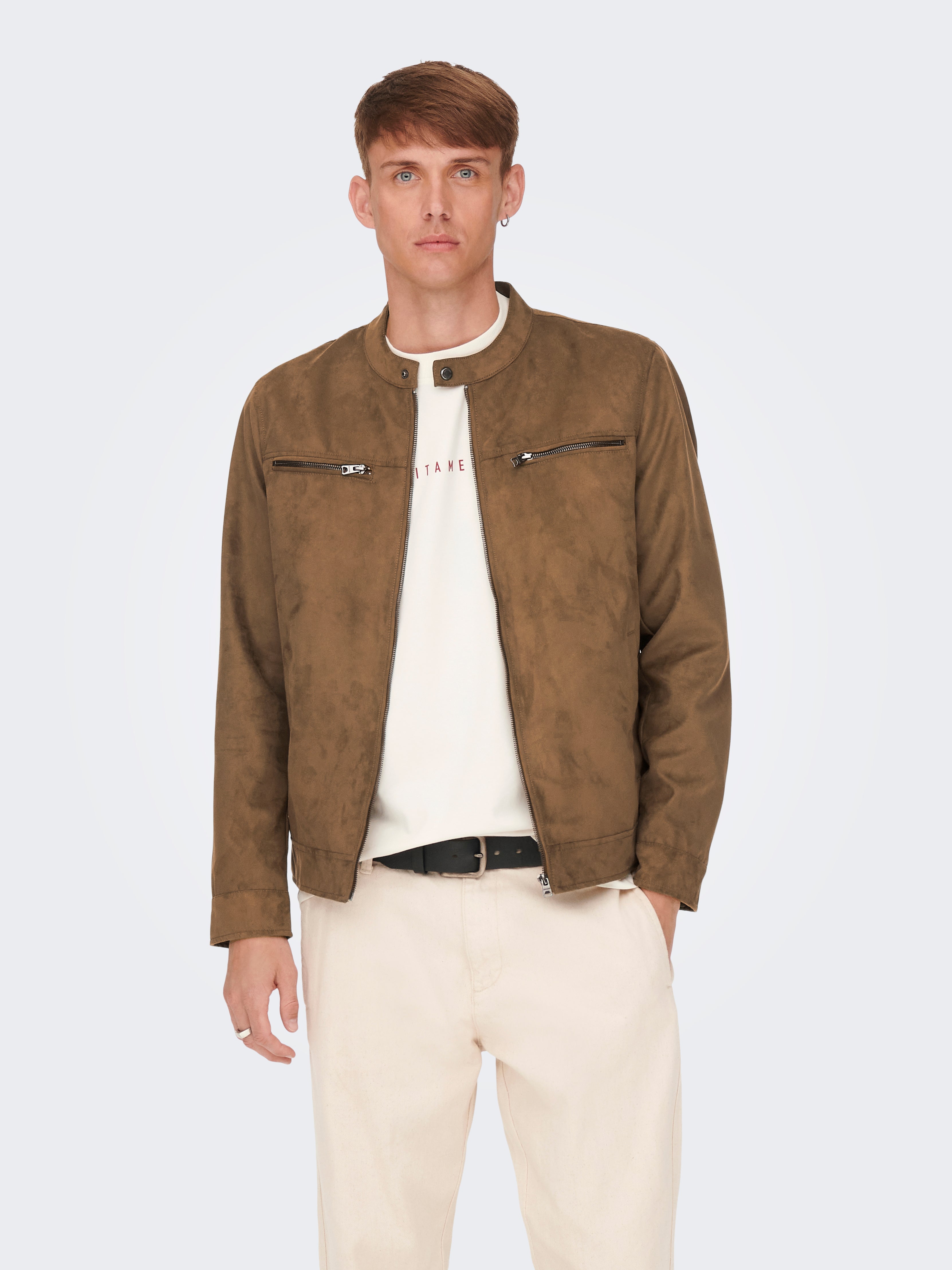 ONSWILLOW Jacket Light Brown ONLY SONS