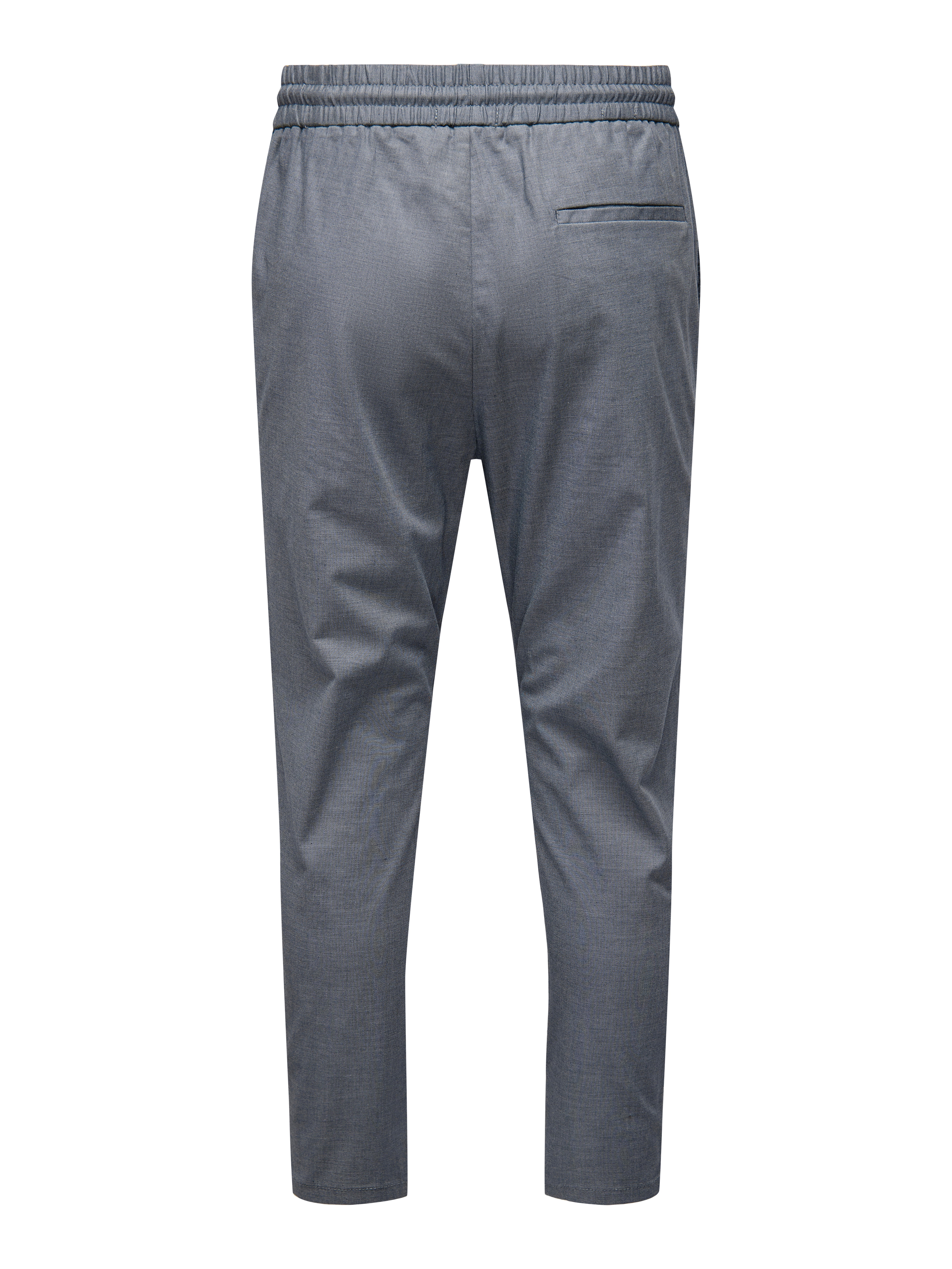 Pantalones Tejido melange corte cropped | Medium Blue | ONLY \u0026 SONS®