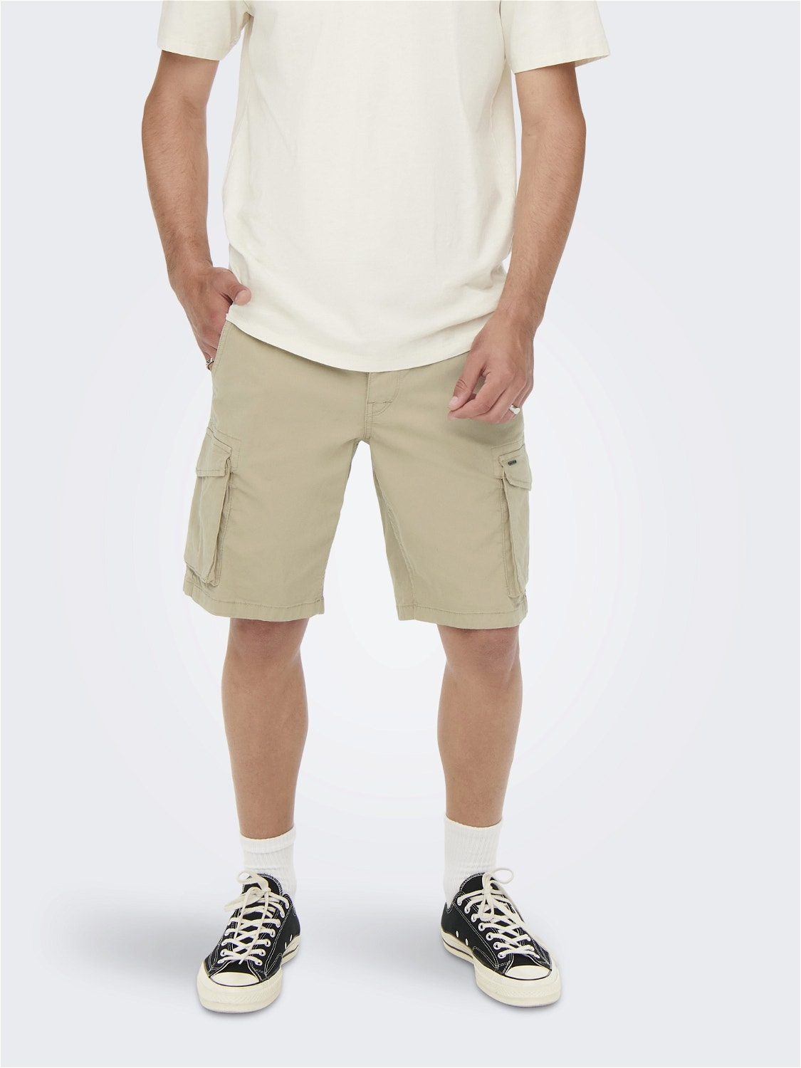 ONLY & SONS Shorts cargo Regular Fit -Chinchilla - 22021459