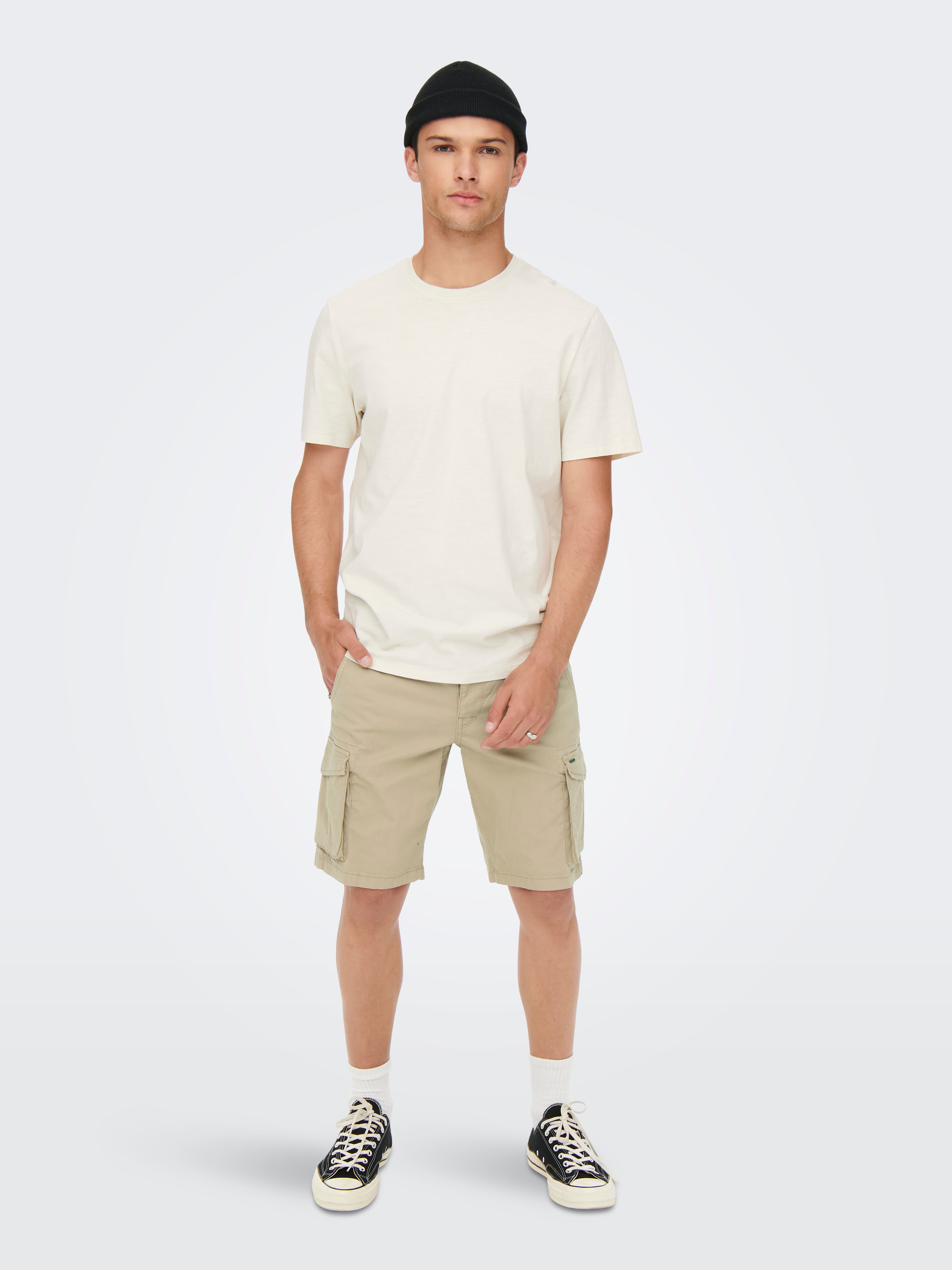 ONSMIKE Regular Fit Cargo Shorts | Medium Grey | ONLY & SONS®