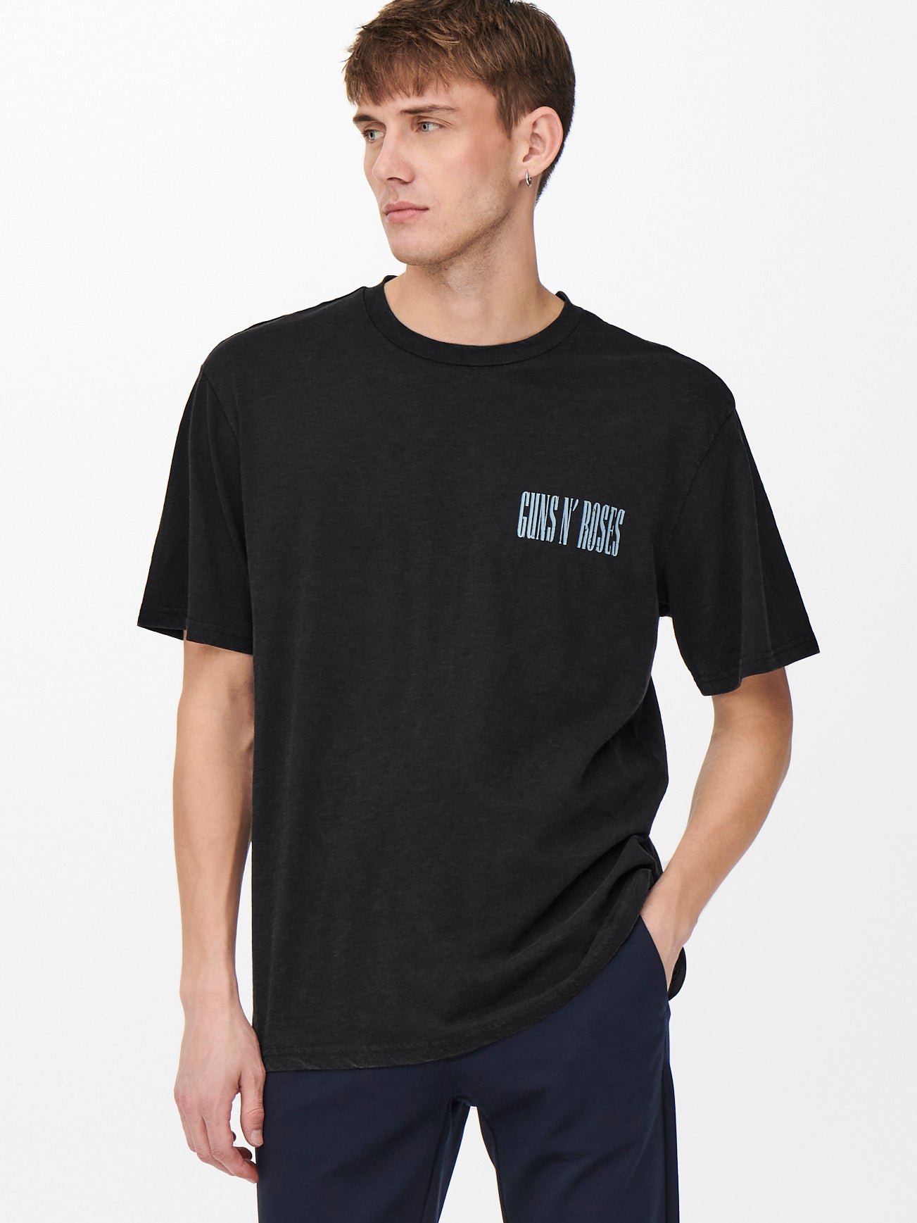 Relaxed Fit O-Neck T-Shirt with 50 