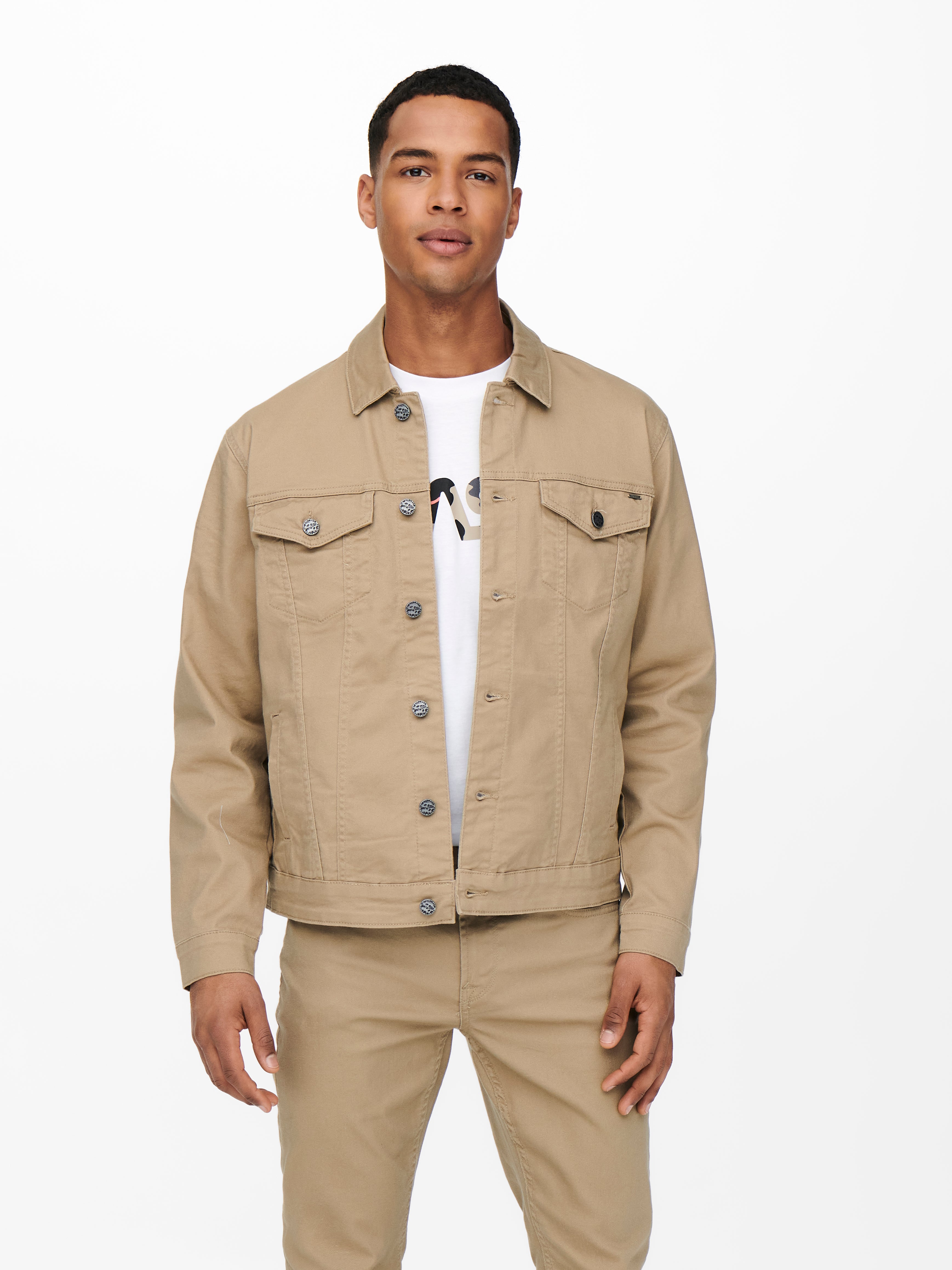 beige denim jacket mens
