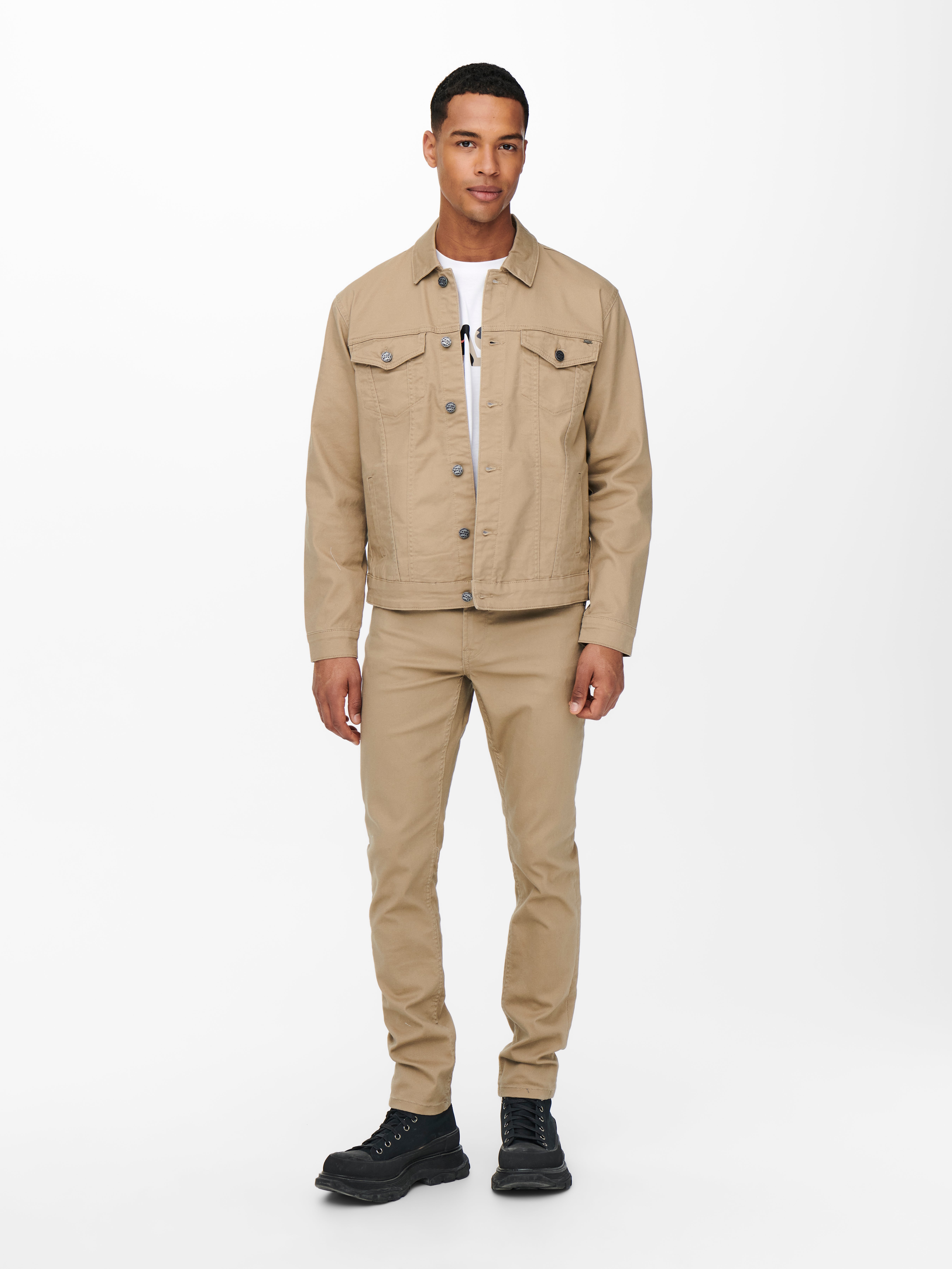 khaki twill jacket