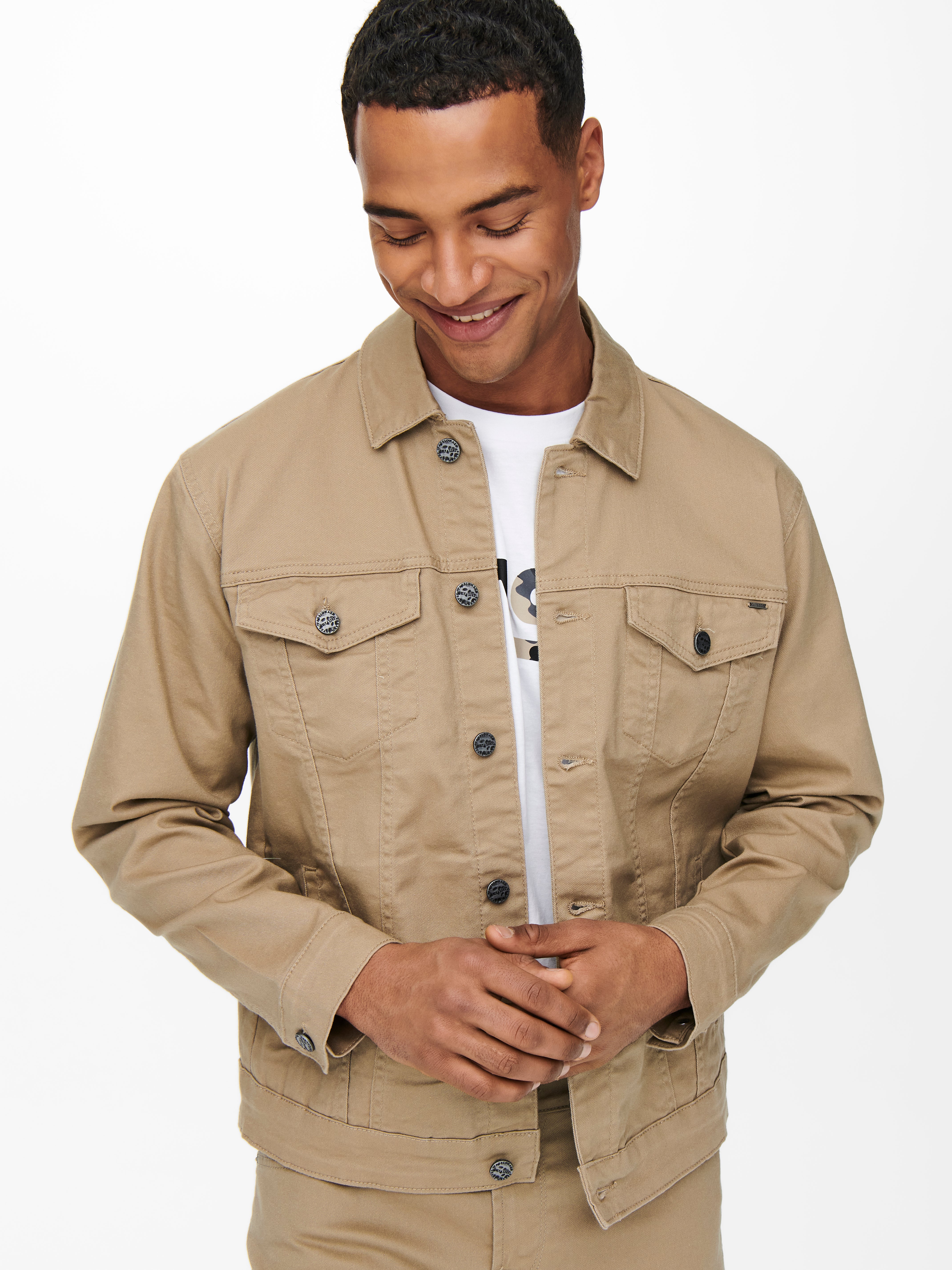 khaki twill jacket