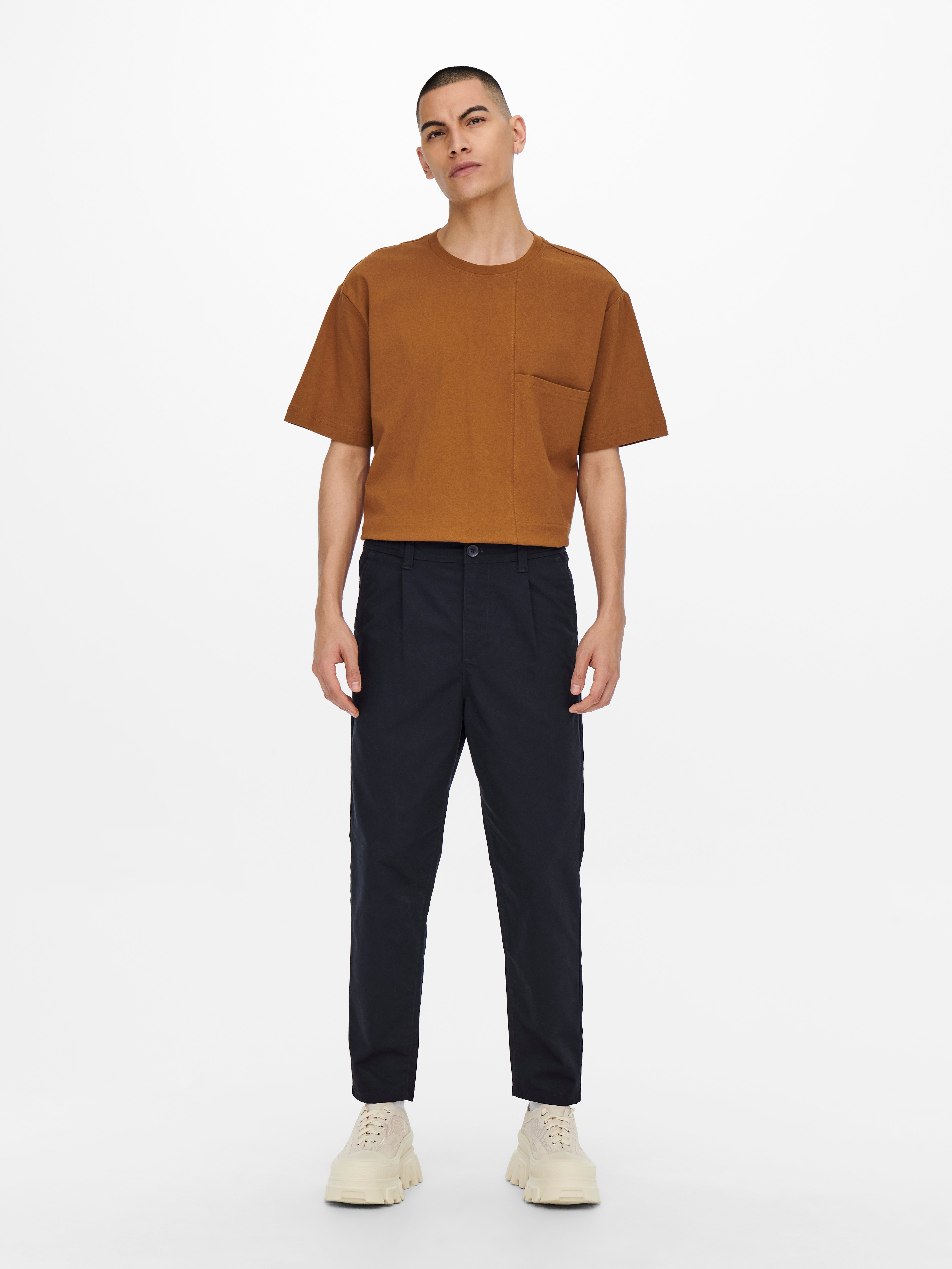 Tapered best sale cropped chinos