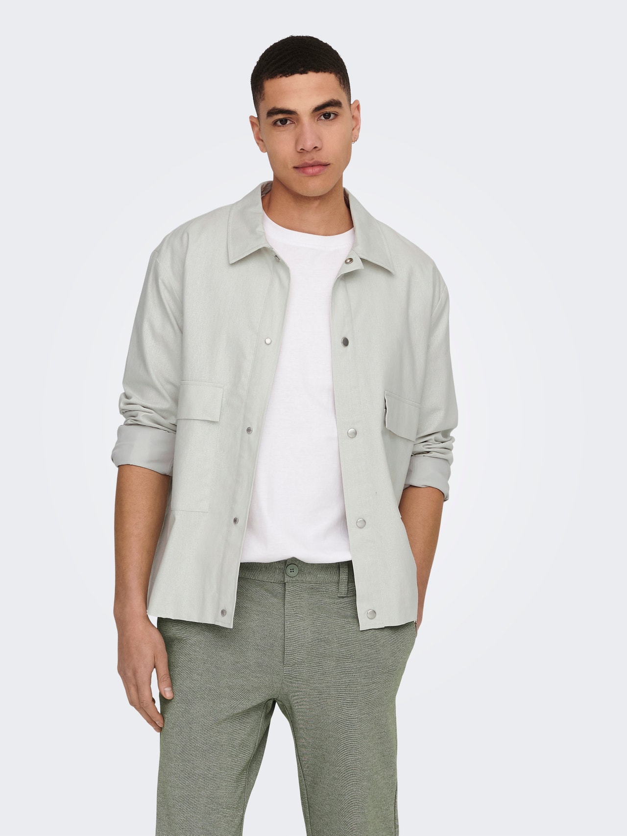 ONLY & SONS Spread collar Jacket -Moonstruck - 22021513