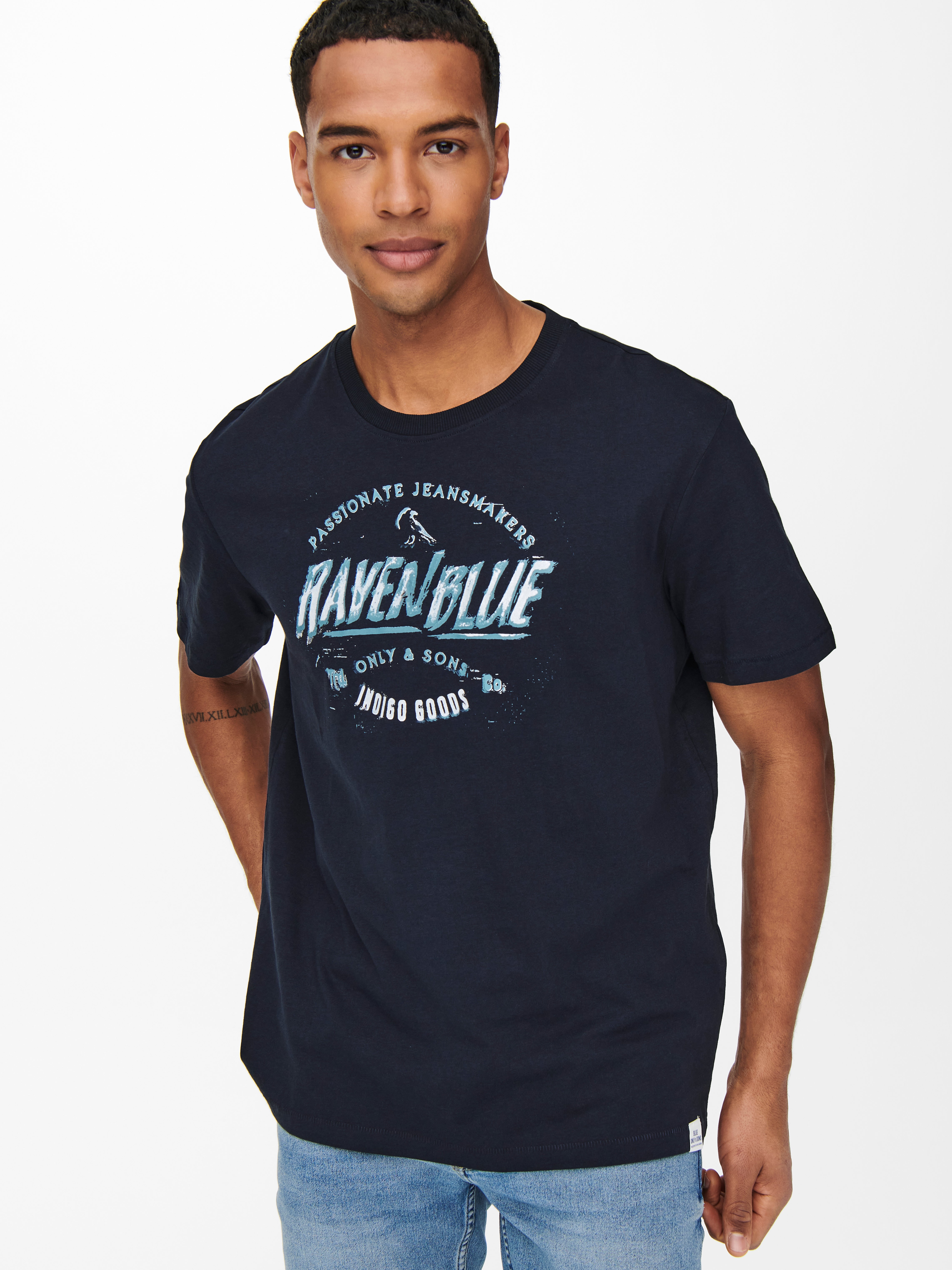 Regular Fit O-Neck T-Shirt with 40 