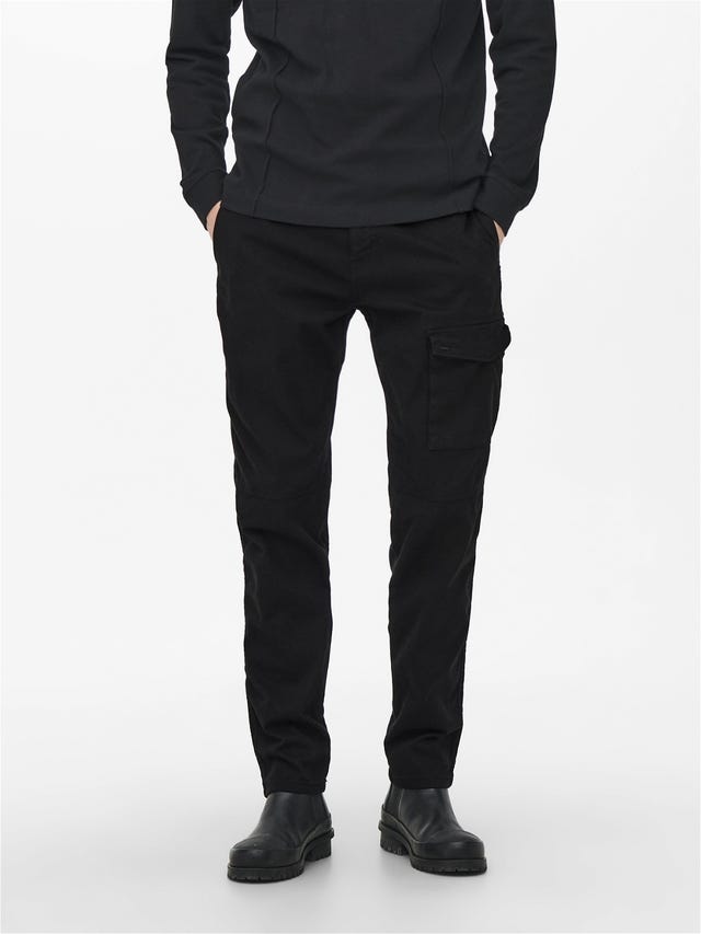 ONLY & SONS Tapered Fit Mid rise Trousers - 22021543