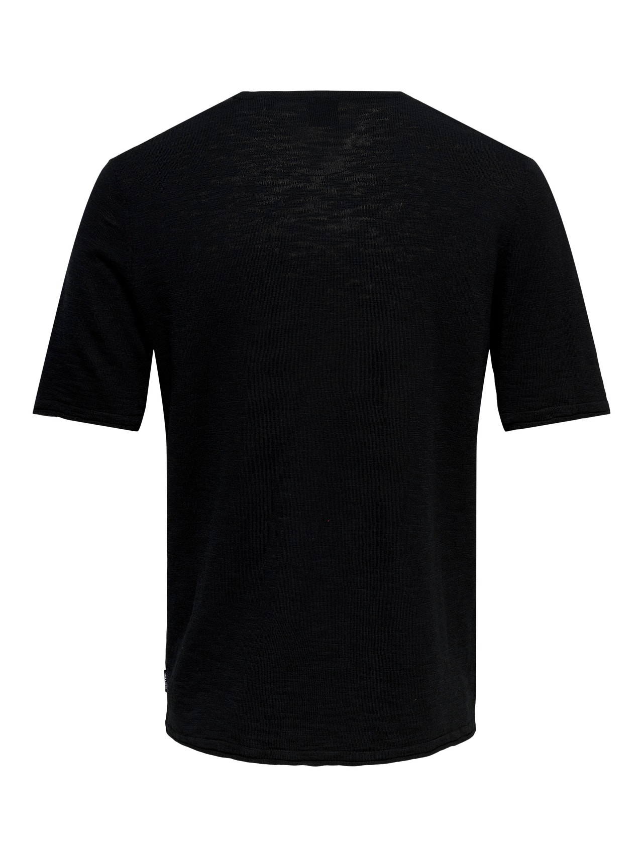 ONLY & SONS Knitted t-shirt -Black - 22021635