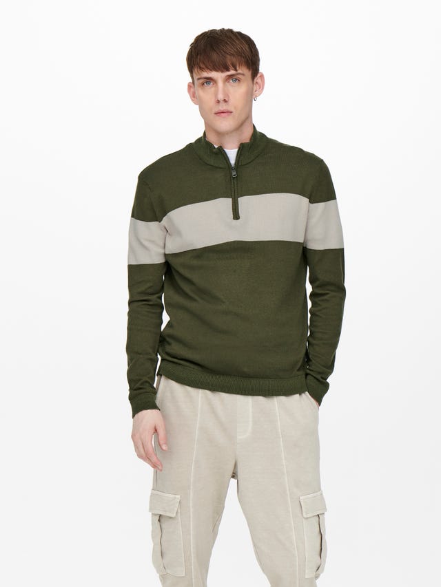 ONLY & SONS High neck Pullover - 22021640
