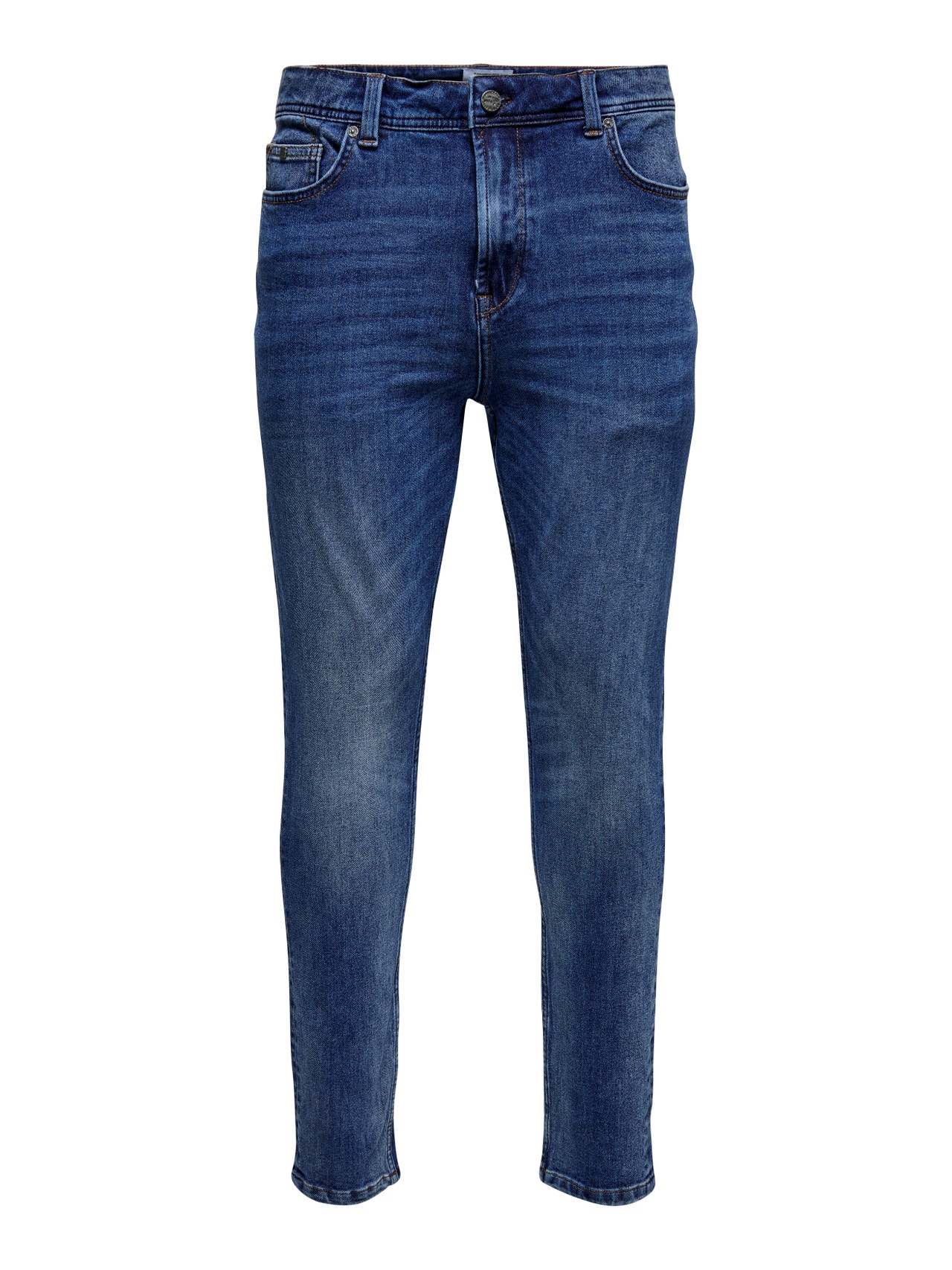 ONLY & SONS Slim fit Mid waist Jeans -Blue Denim - 22021663