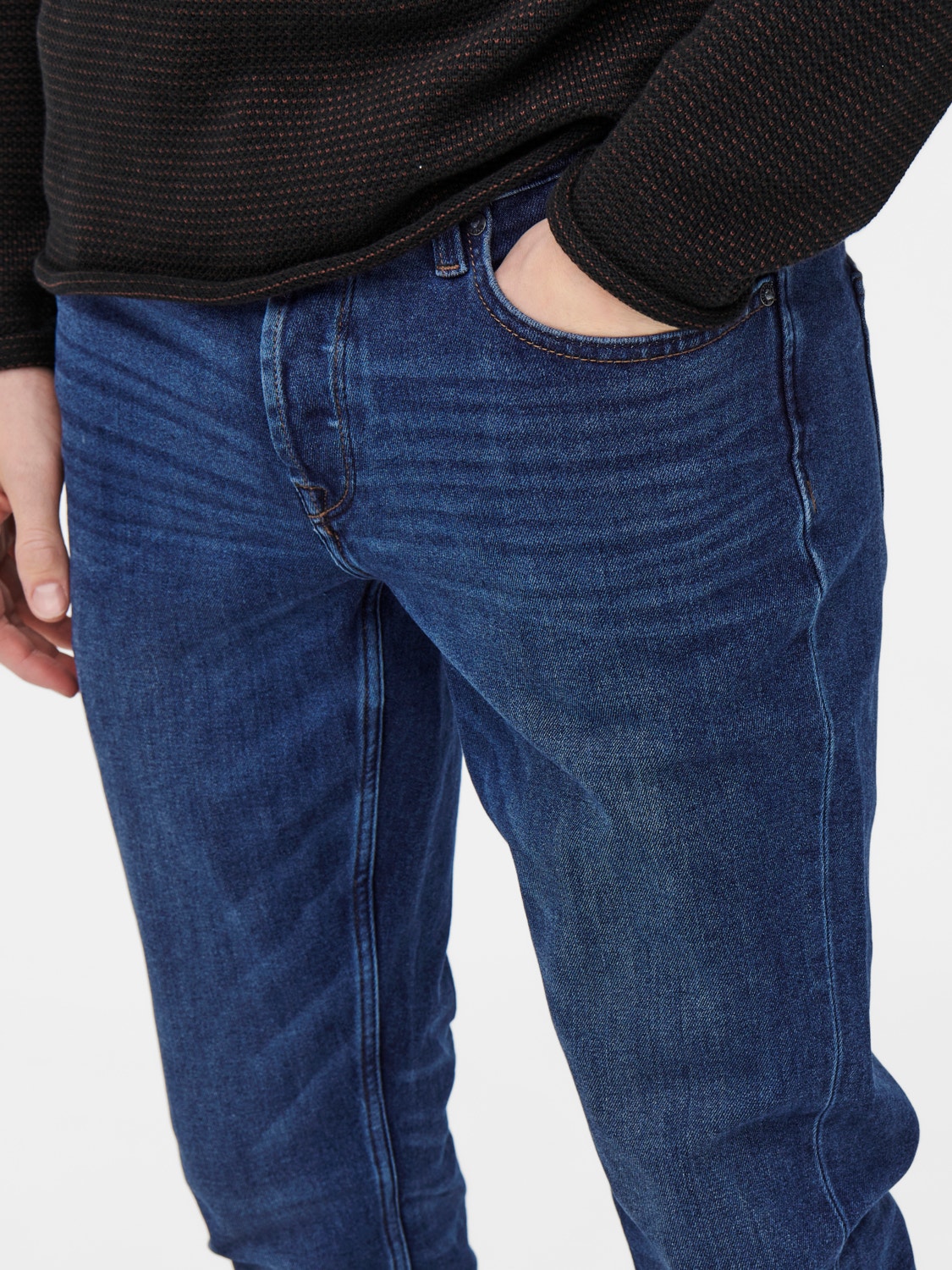 ONLY & SONS Slim Fit Mid waist Jeans -Blue Denim - 22021663
