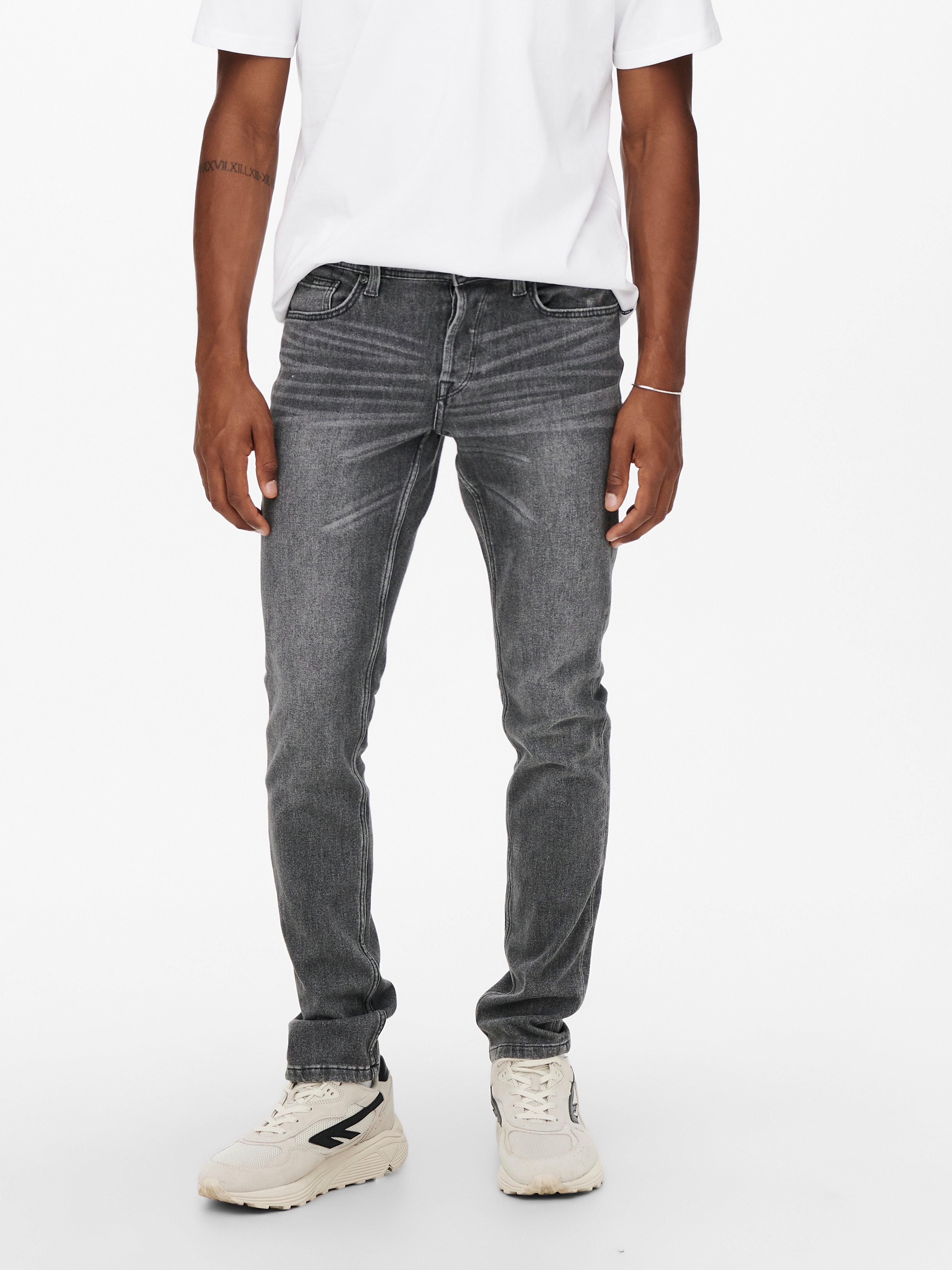 ONSLoom life slim grey Slim fit jeans | Medium Grey | ONLY \u0026 SONS®