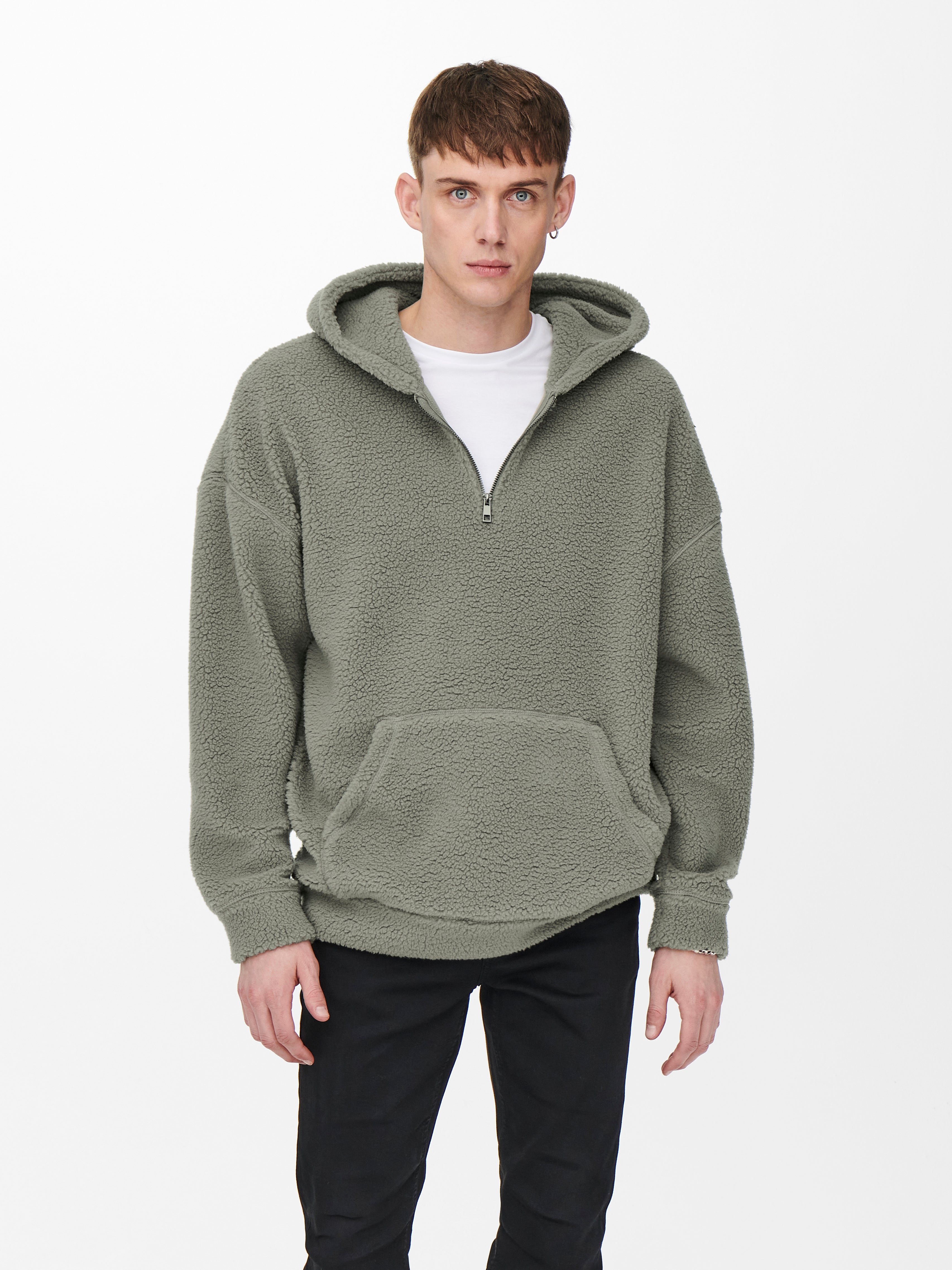 Relaxed Fit Hoodie Sweatshirt with 60 