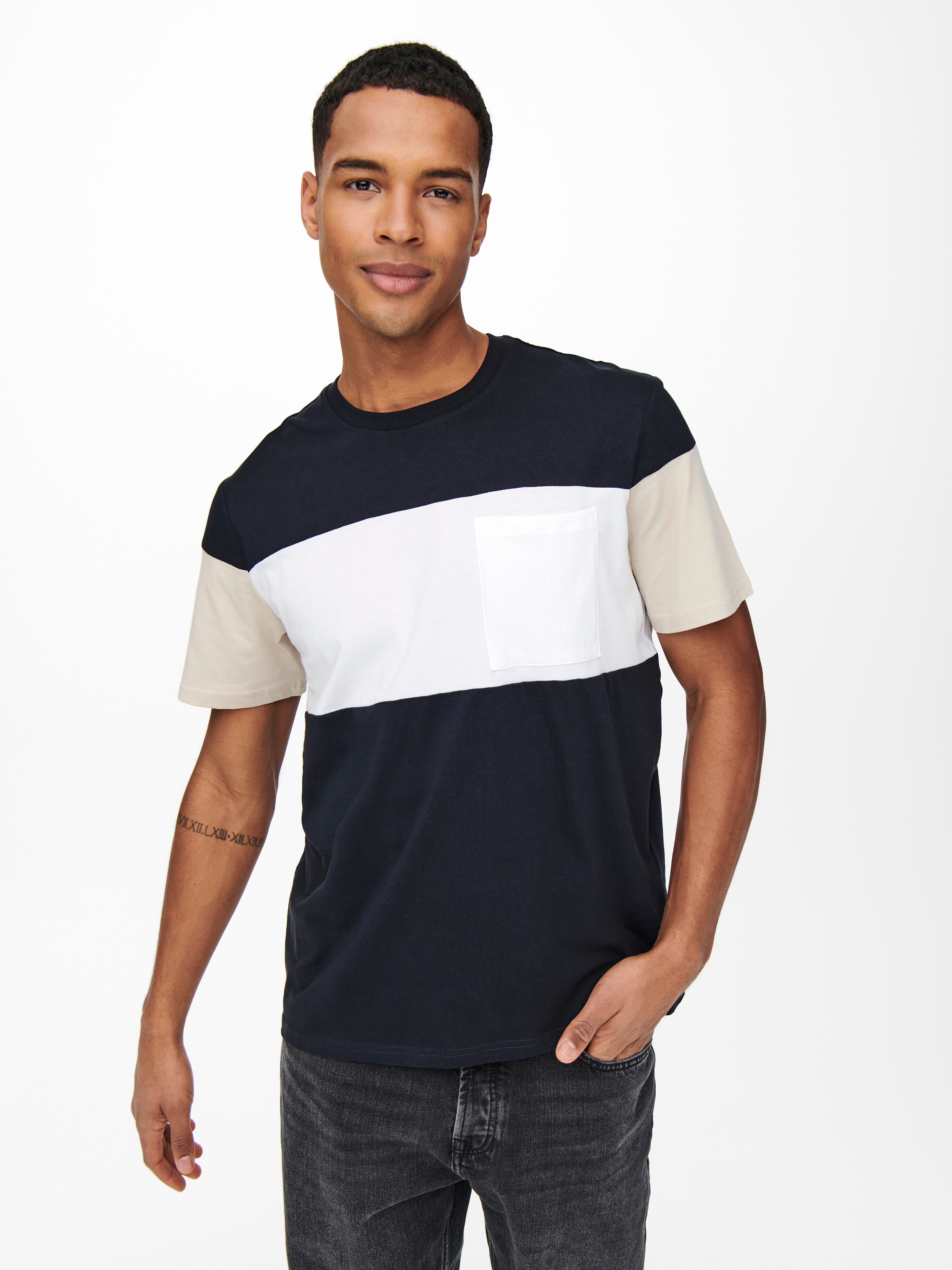 Regular Fit O-Neck T-Shirt with 40 