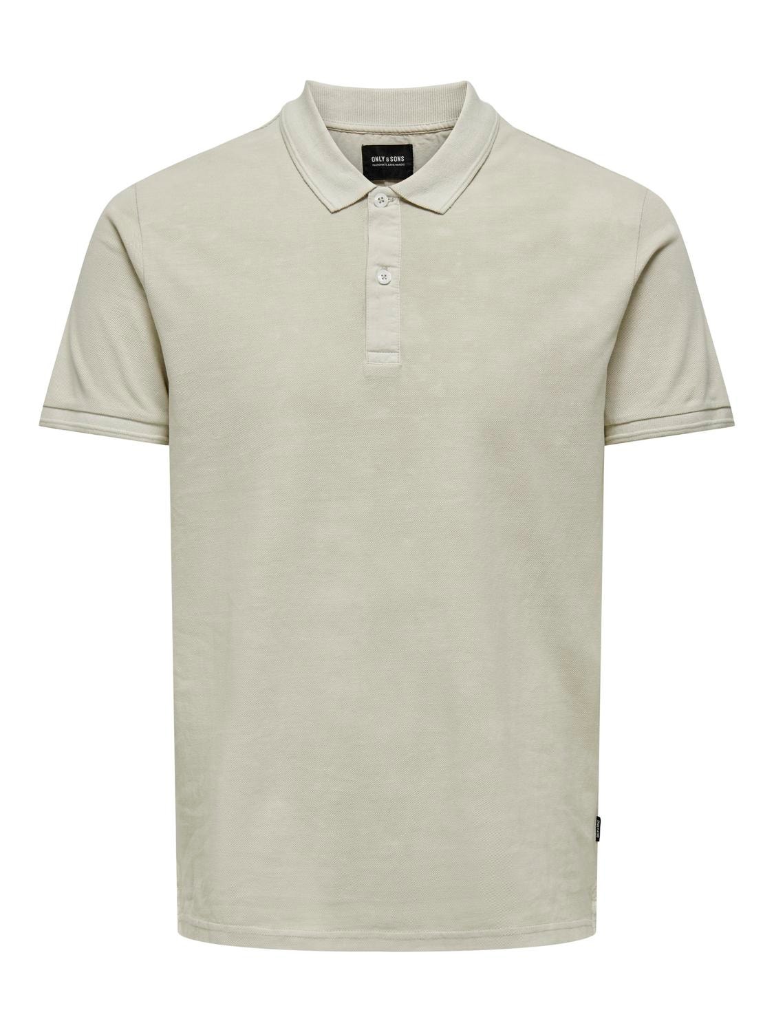 ONLY & SONS Polo Slim Fit Paricollo -Moonstruck - 22021769