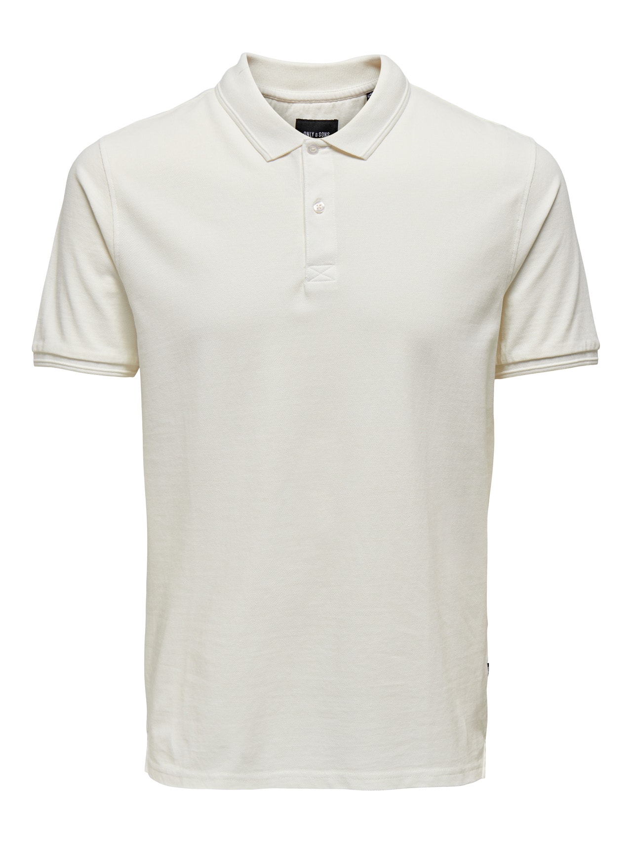 ONLY & SONS Polos Slim Fit Col rond -Cloud Dancer - 22021769