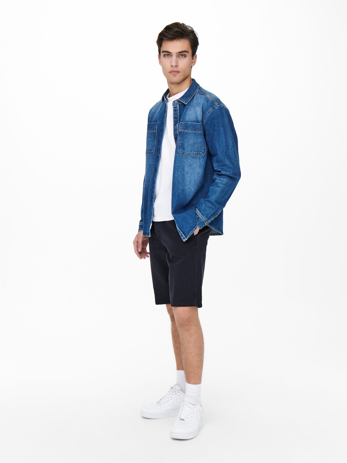ONLY & SONS Tapered Fit Mid waist Shorts -Night Sky - 22021818