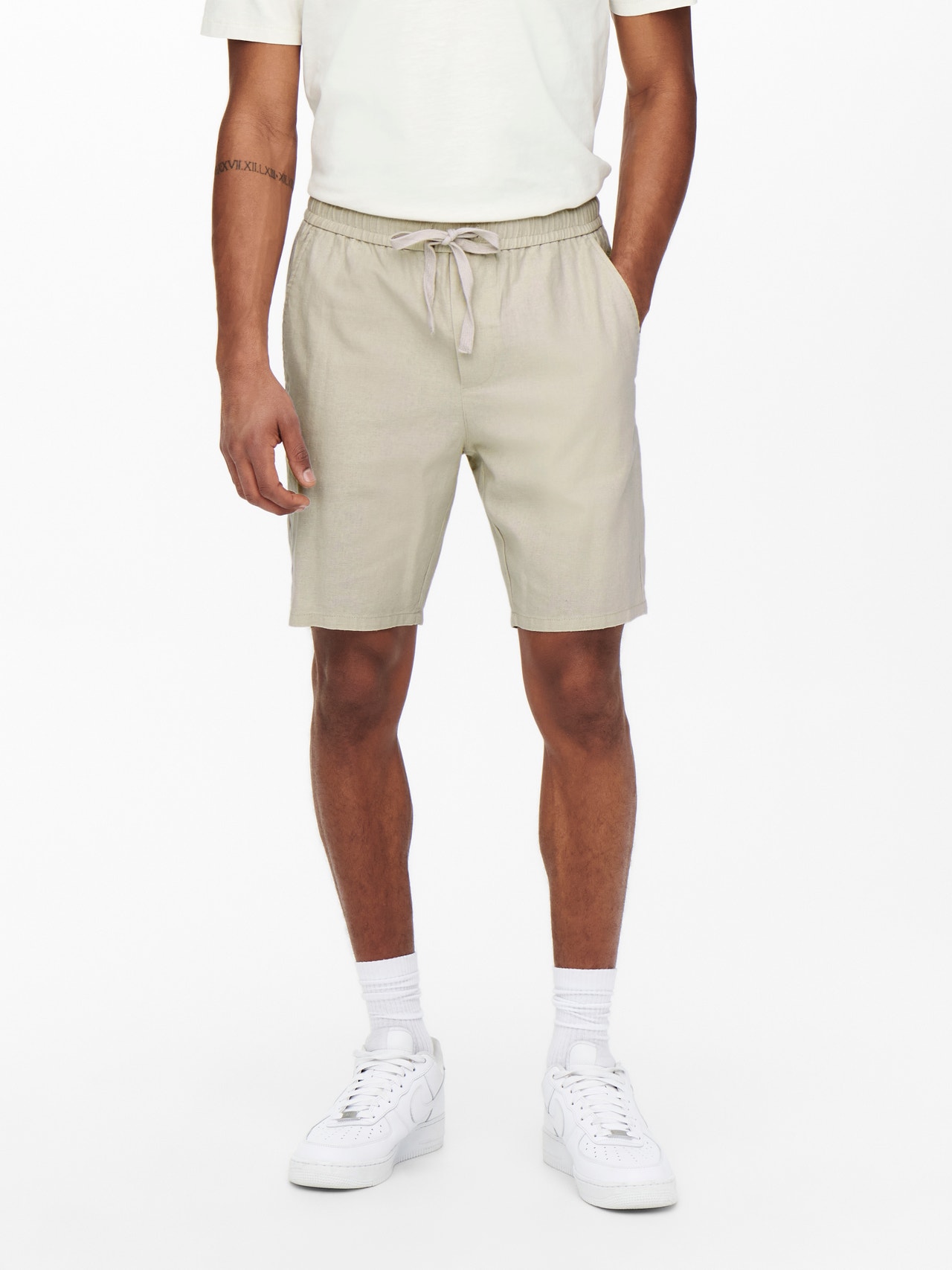 Comfort Fit Mid waist Shorts with 50% discount!